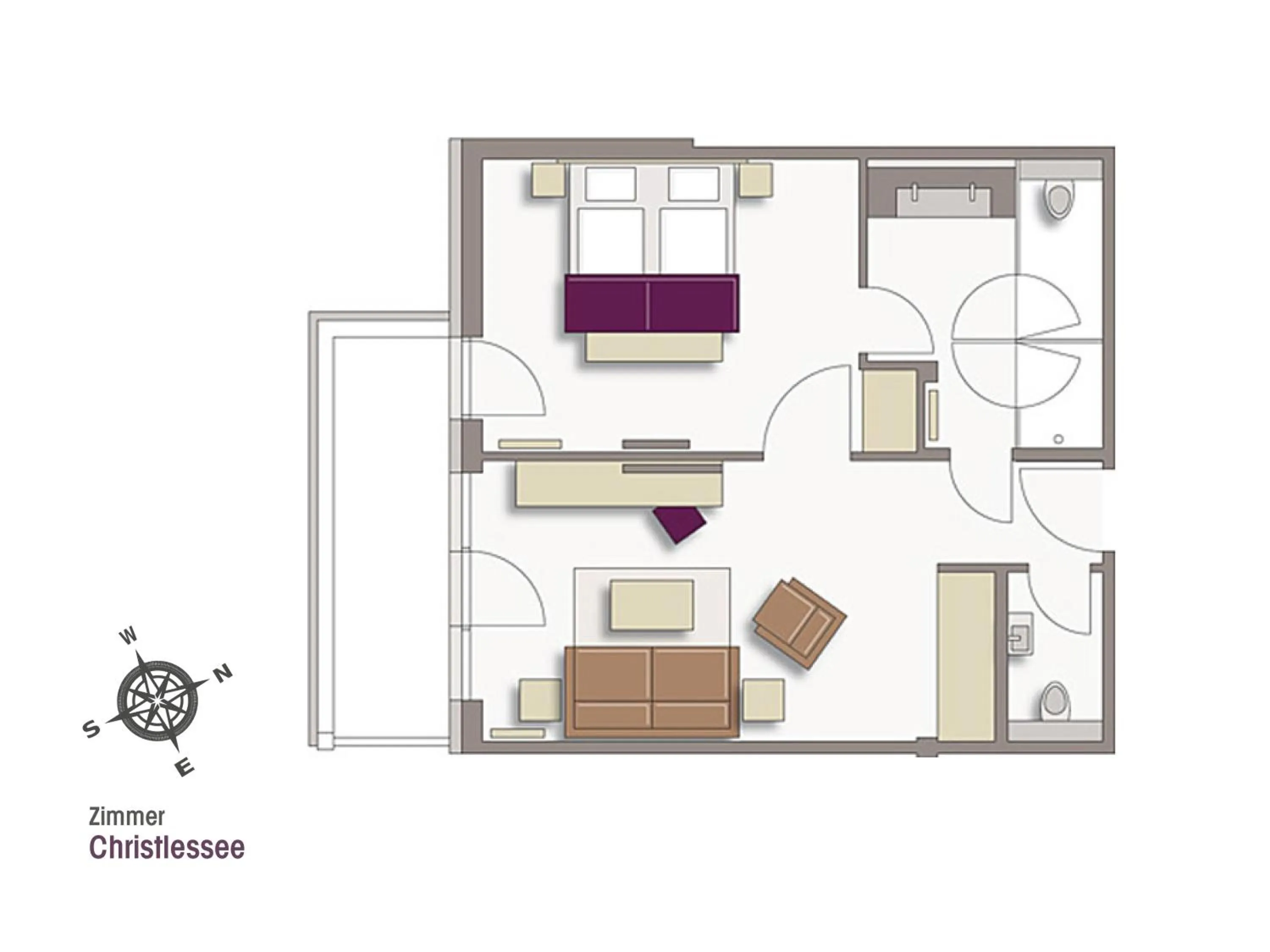 Floor plan in Hotel Exquisit