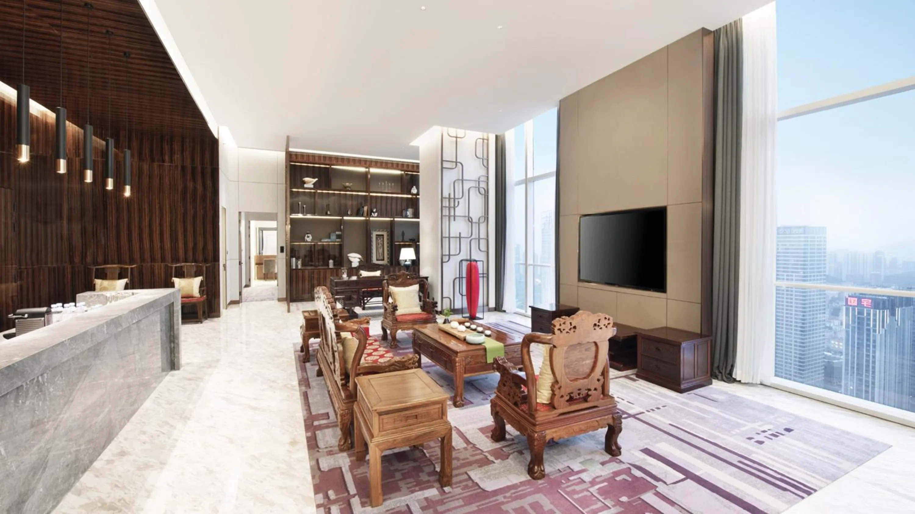 Photo of the whole room in Crowne Plaza Dalian Xinghai by IHG