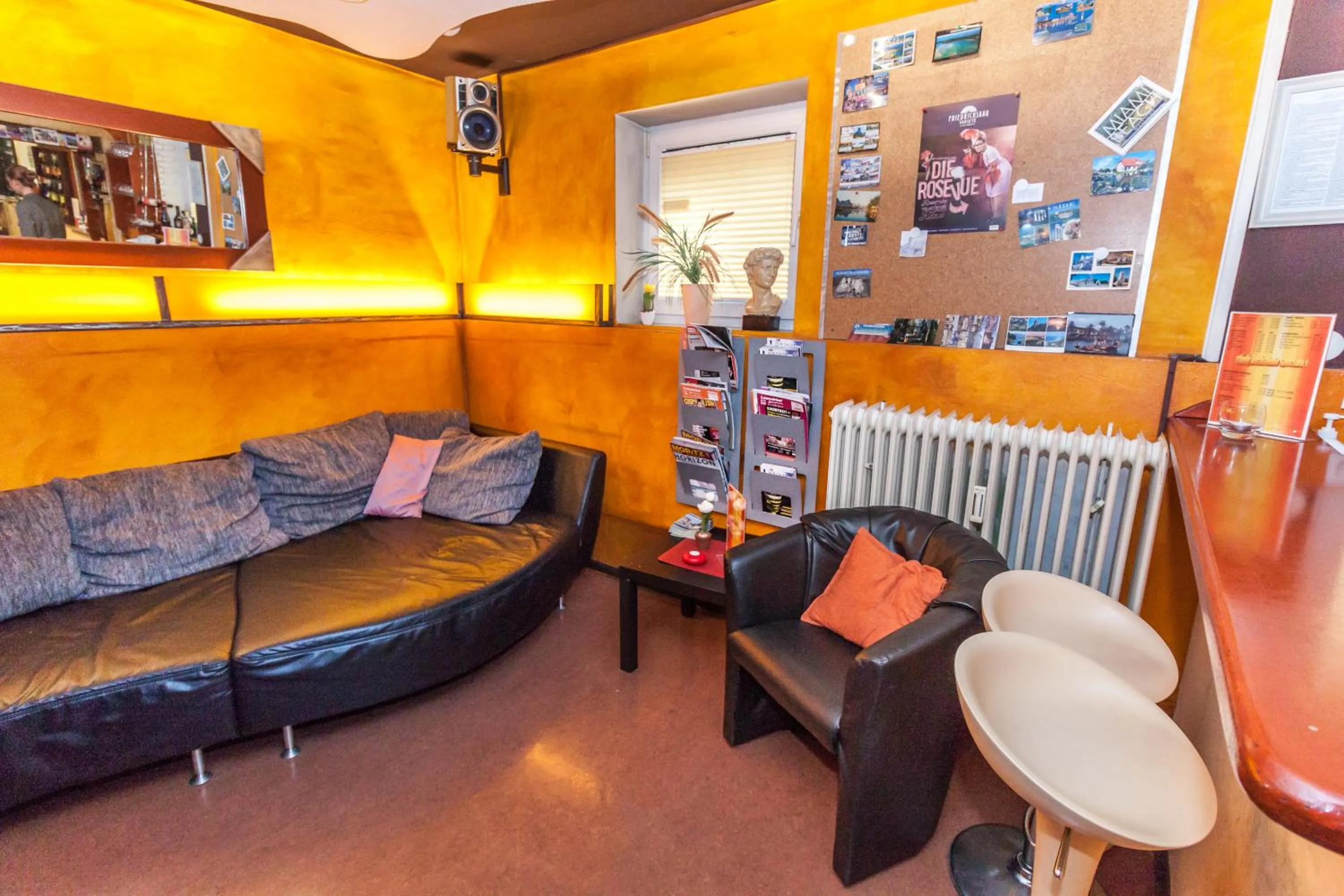 Seating area in Hostel Alex 30