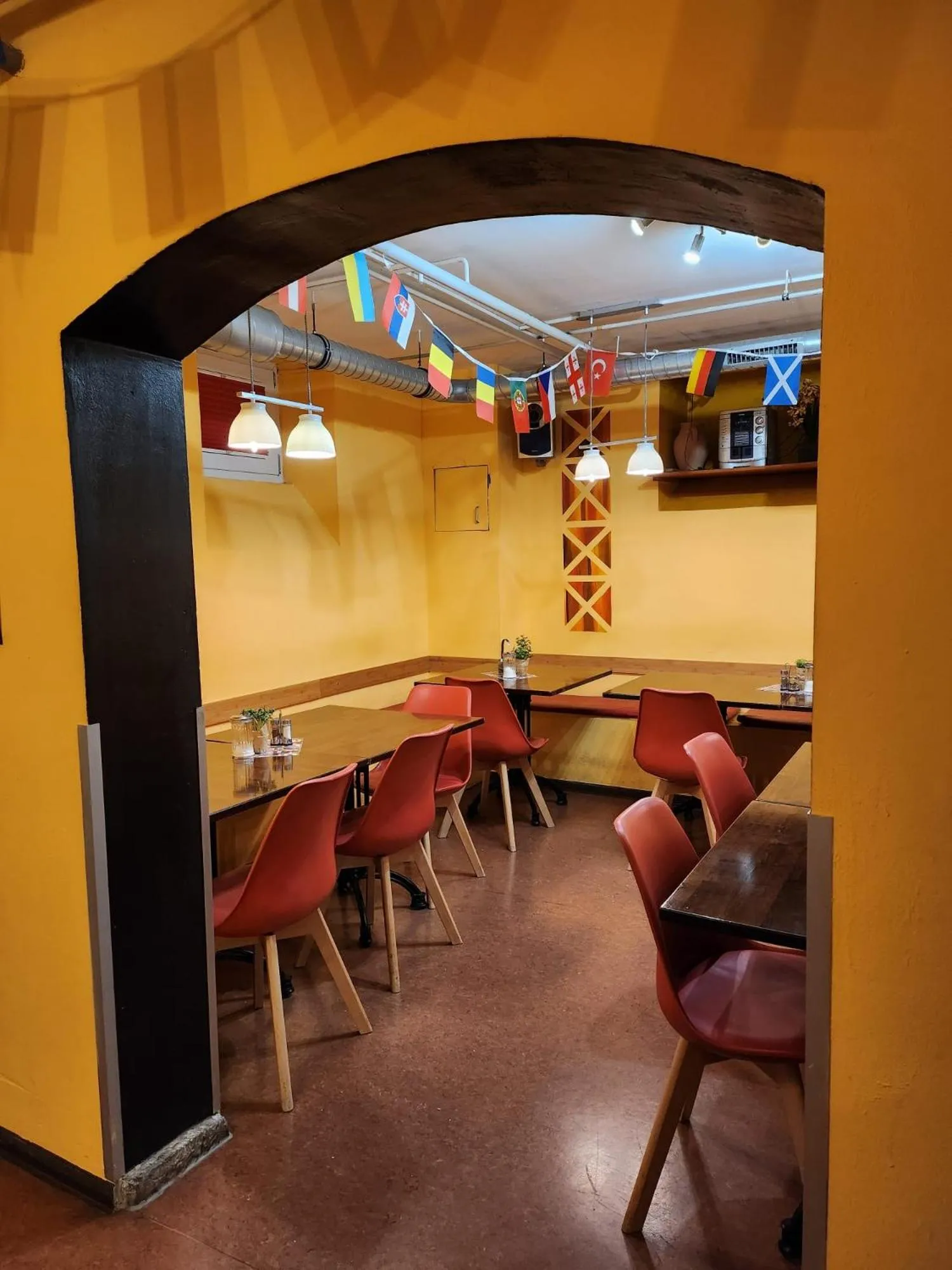 Seating area in Hostel Alex 30