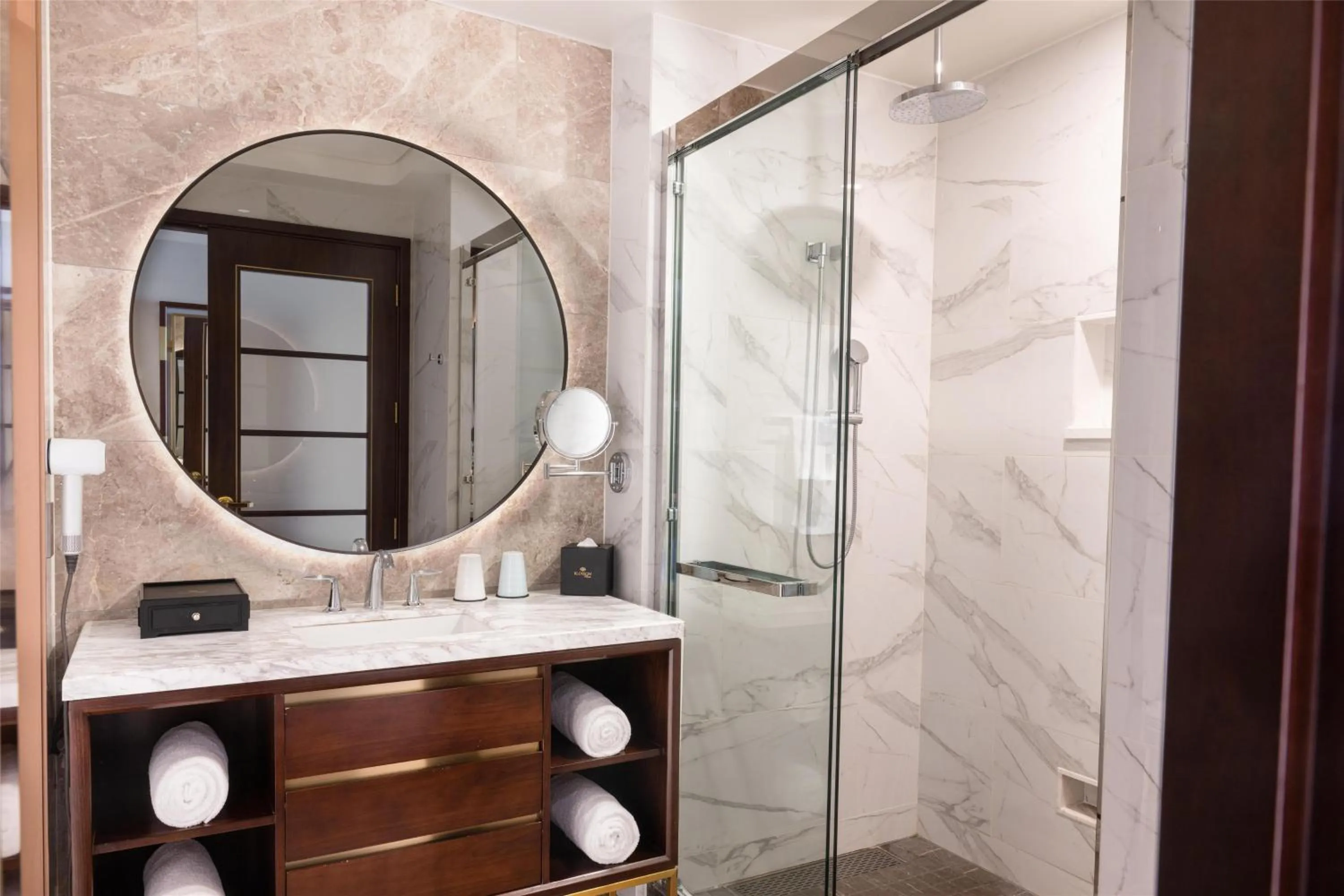 Bathroom in Blossom Hotel Houston, Curio Collection by Hilton