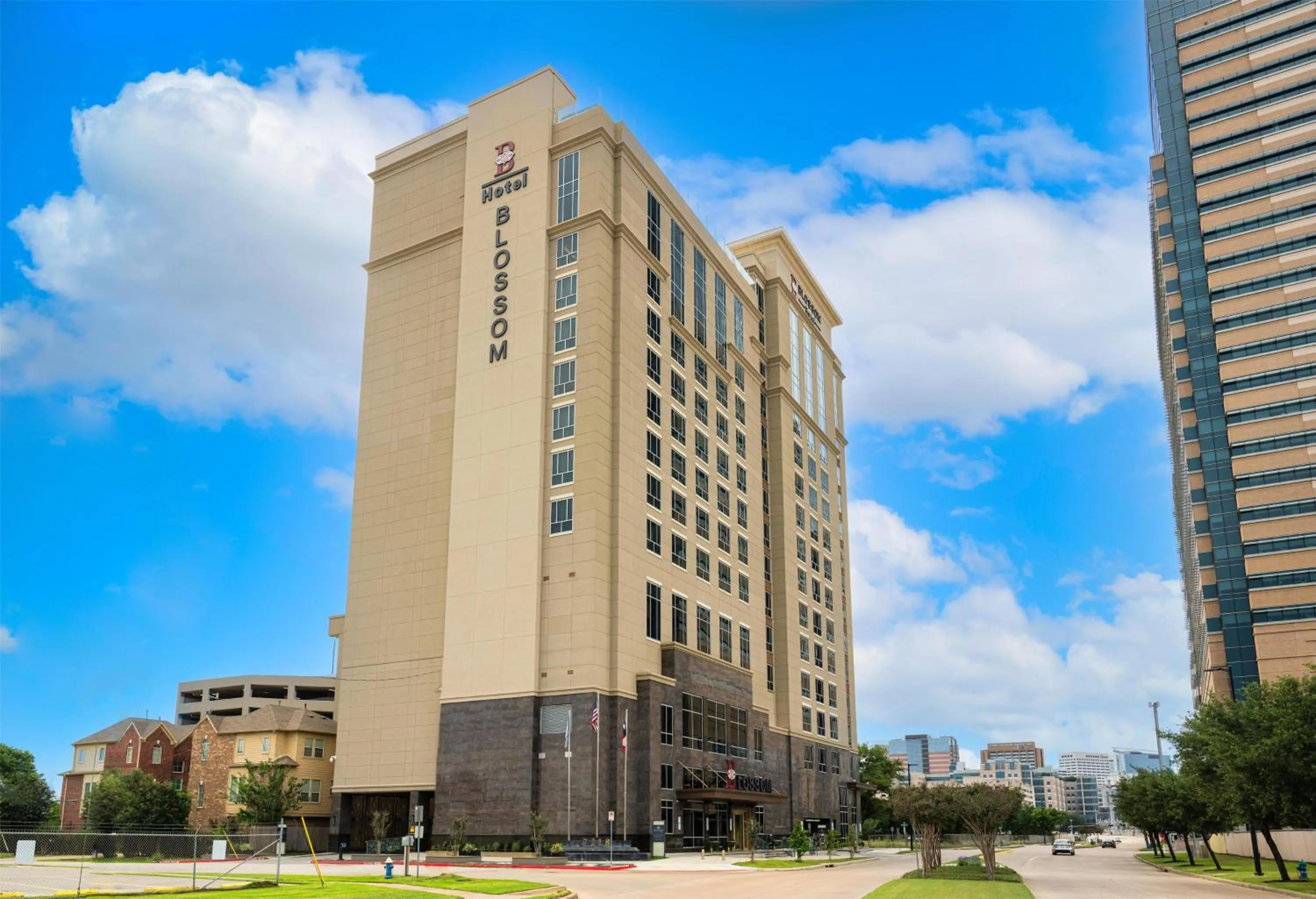 Property building in Blossom Hotel Houston, Curio Collection by Hilton
