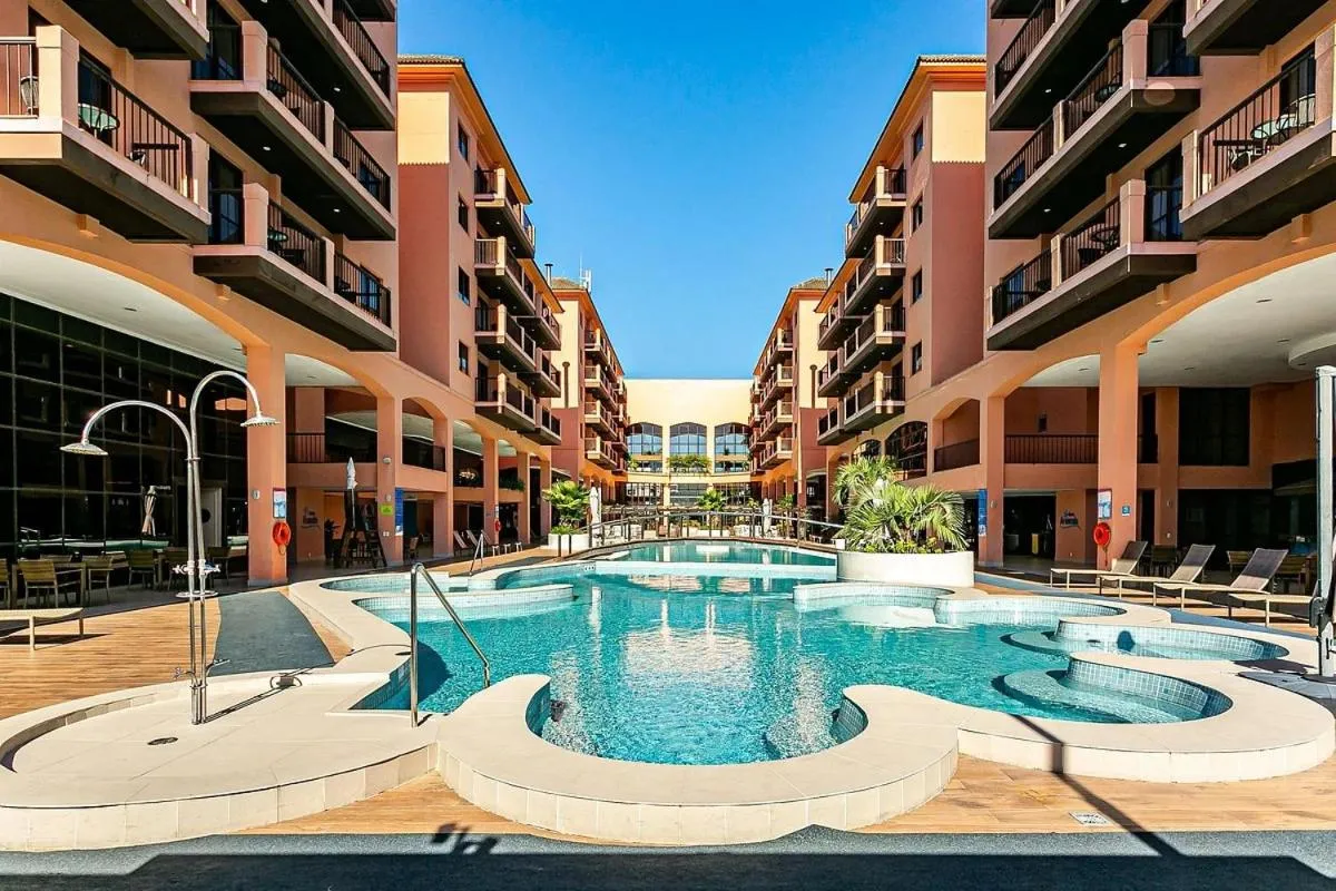 Pool view in Studio à beira mar - Hotel Jurerê Beach Village