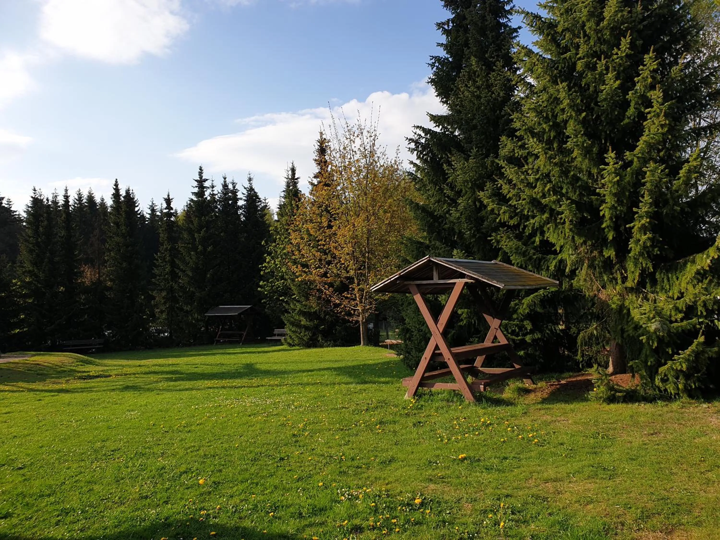 Garden in Berghotel Drei Brüder Höhe