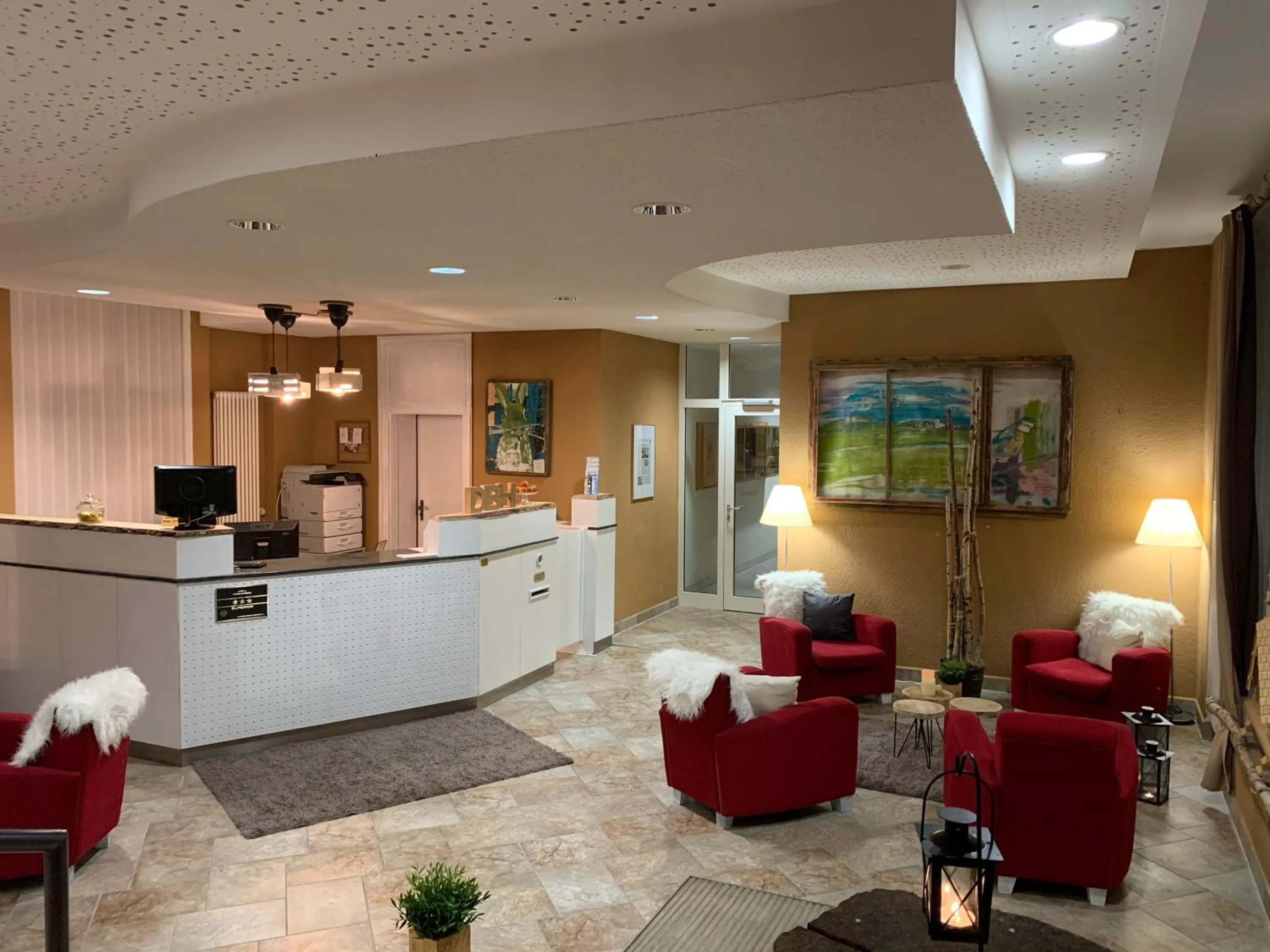 Lobby or reception in Berghotel Drei Brüder Höhe