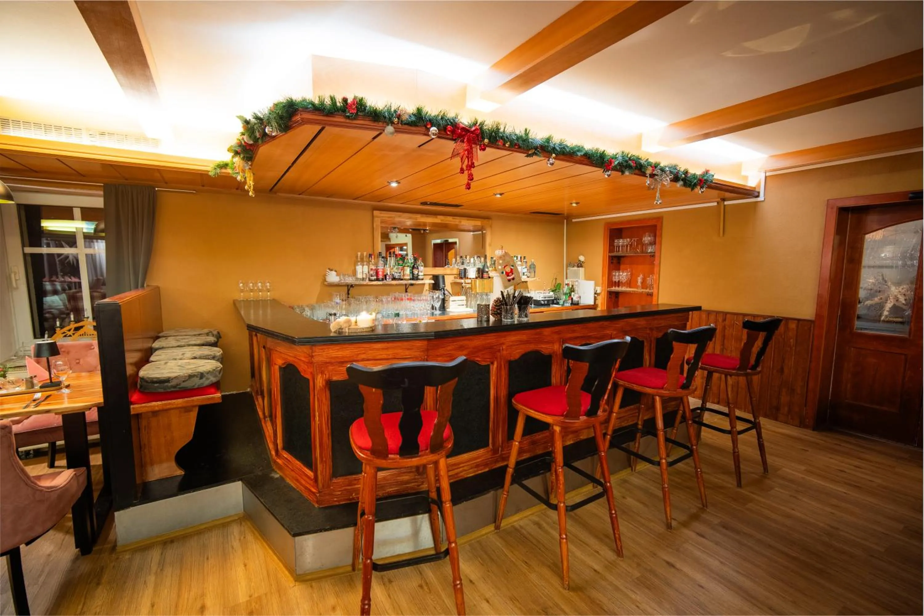 Lounge or bar in Berghotel Drei Brüder Höhe