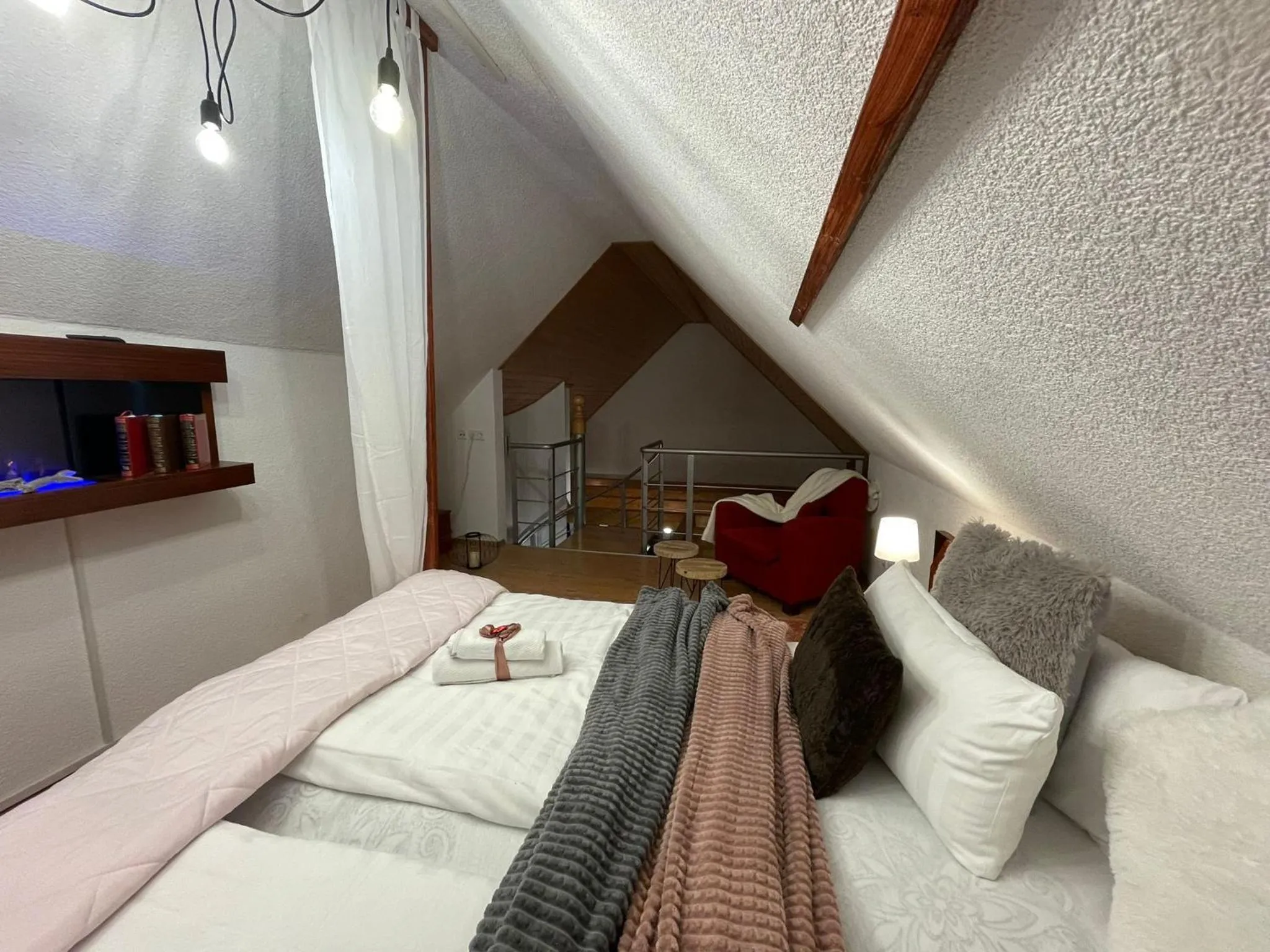 Bedroom, Bed in Berghotel Drei Brüder Höhe