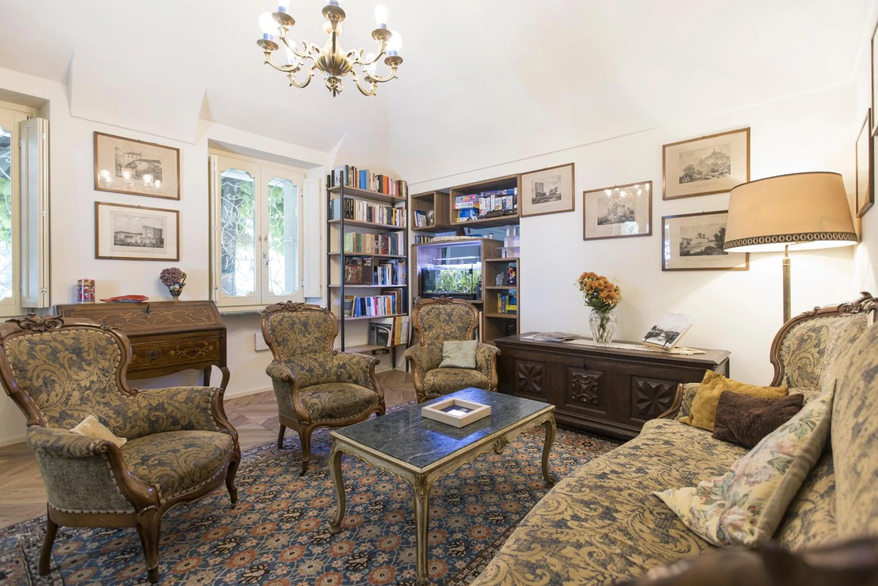 Communal lounge/ TV room in Villa Trisano