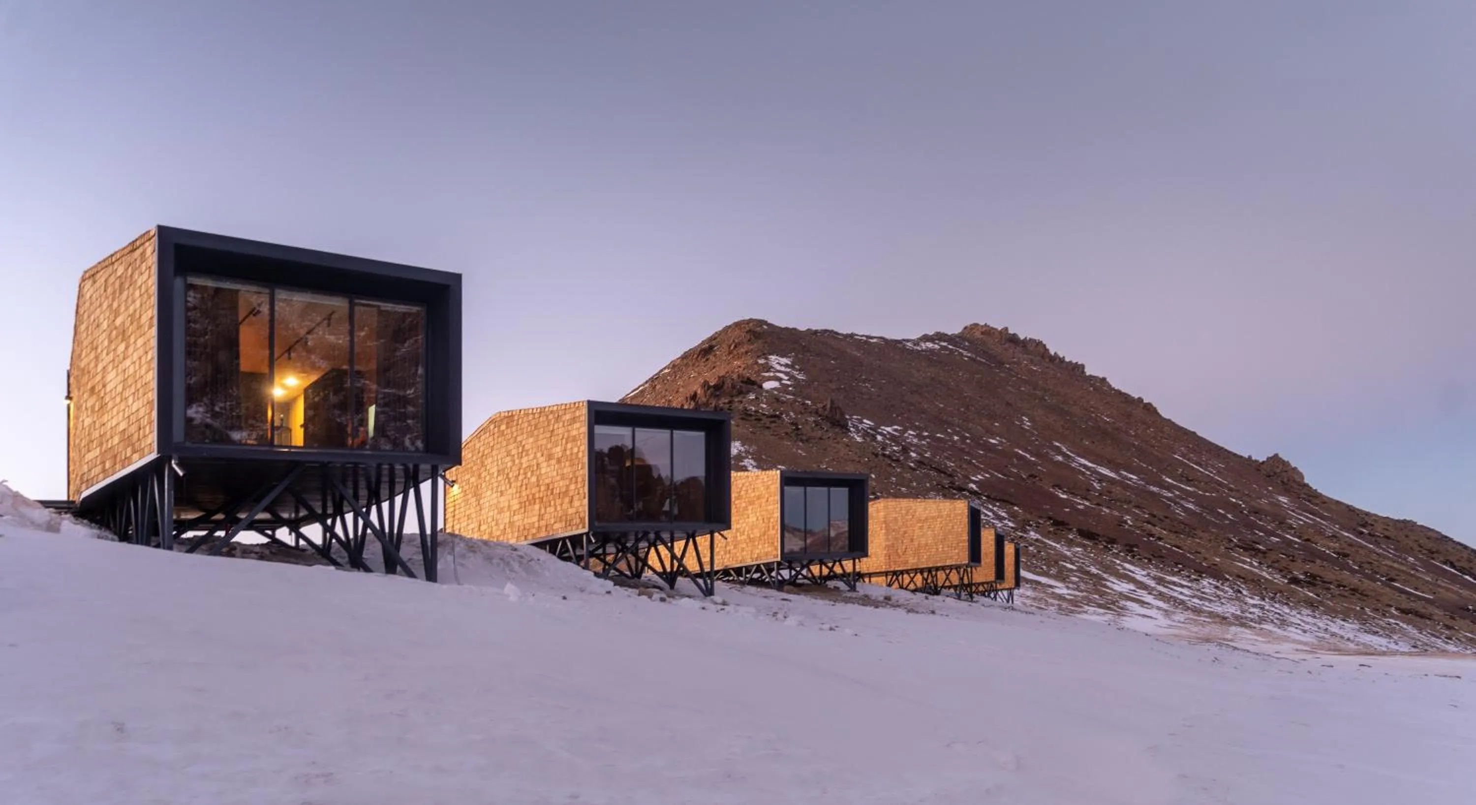 Property building in Tenir Eco Hotel, Shymbulak Mountain Resort