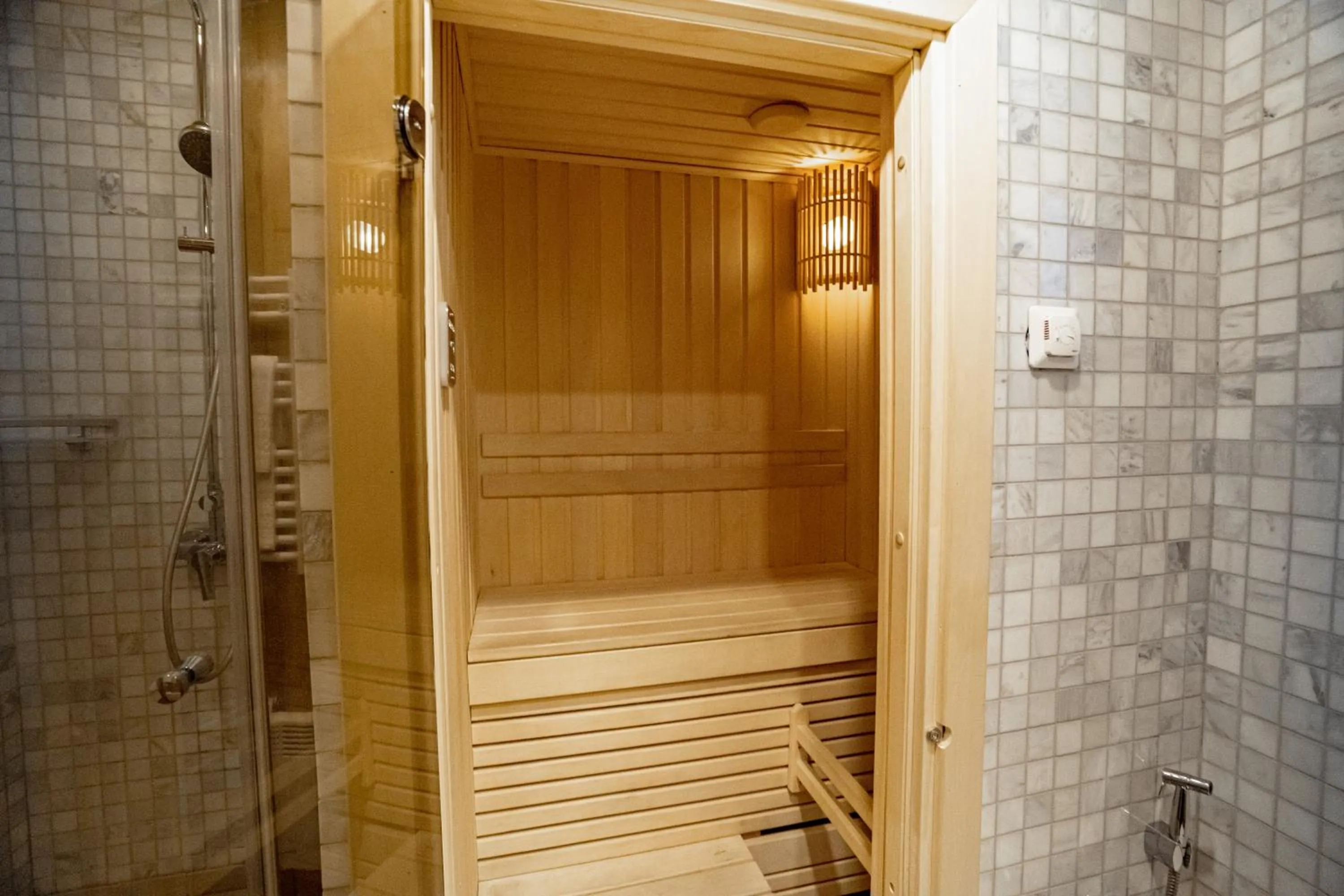 Sauna in Tenir Eco Hotel, Shymbulak Mountain Resort