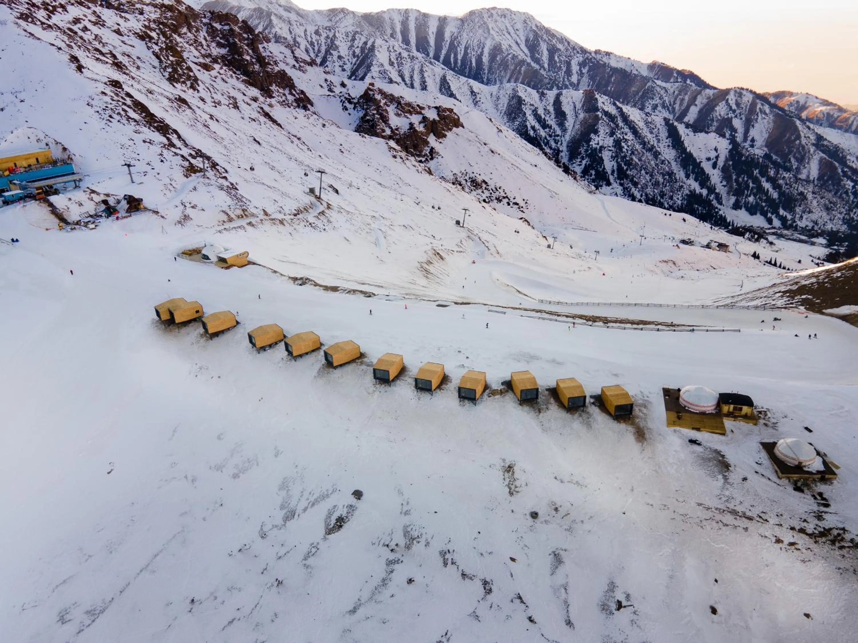 Property building in Tenir Eco Hotel, Shymbulak Mountain Resort