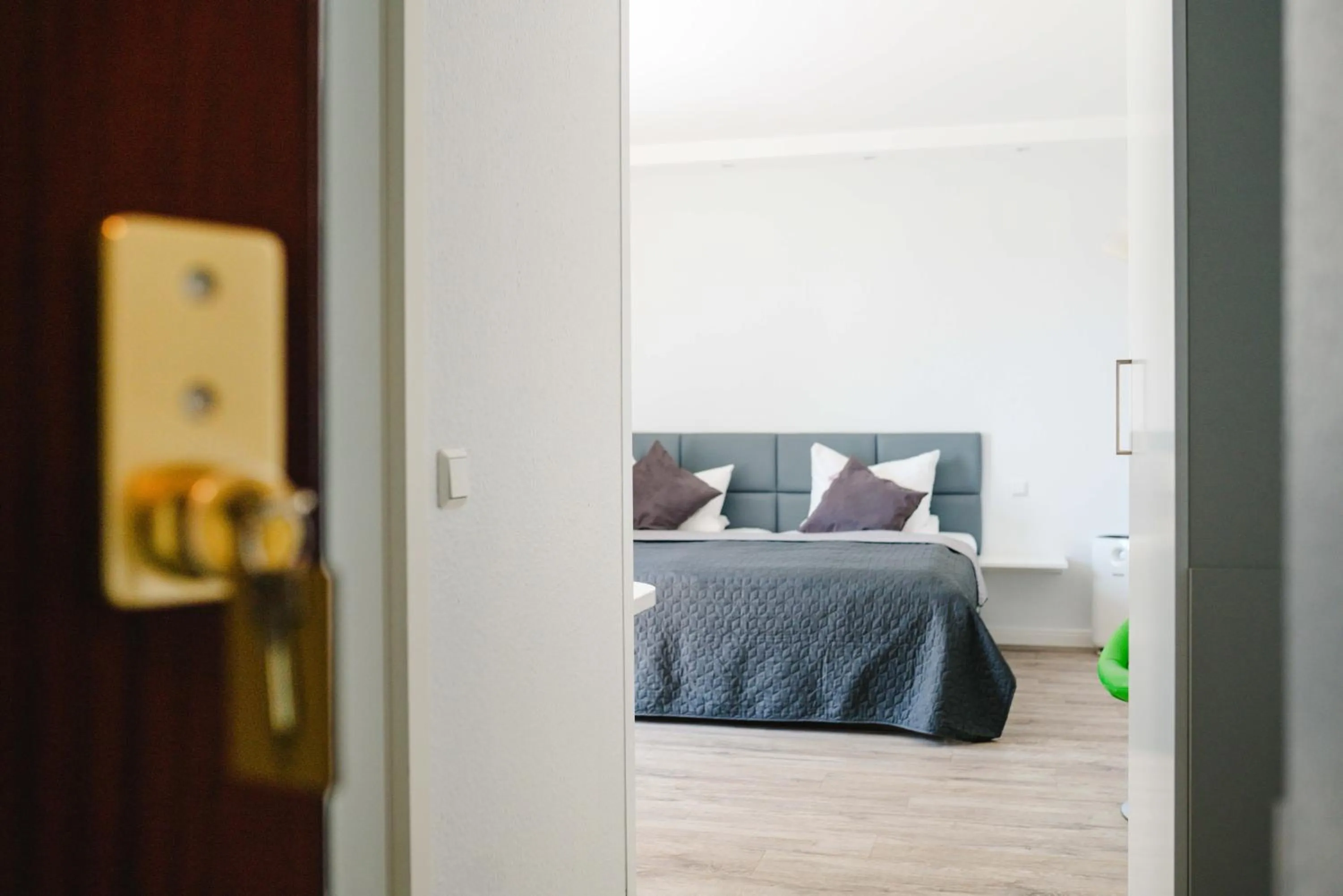 Photo of the whole room, Bed in Fährhaus Farge Bremen