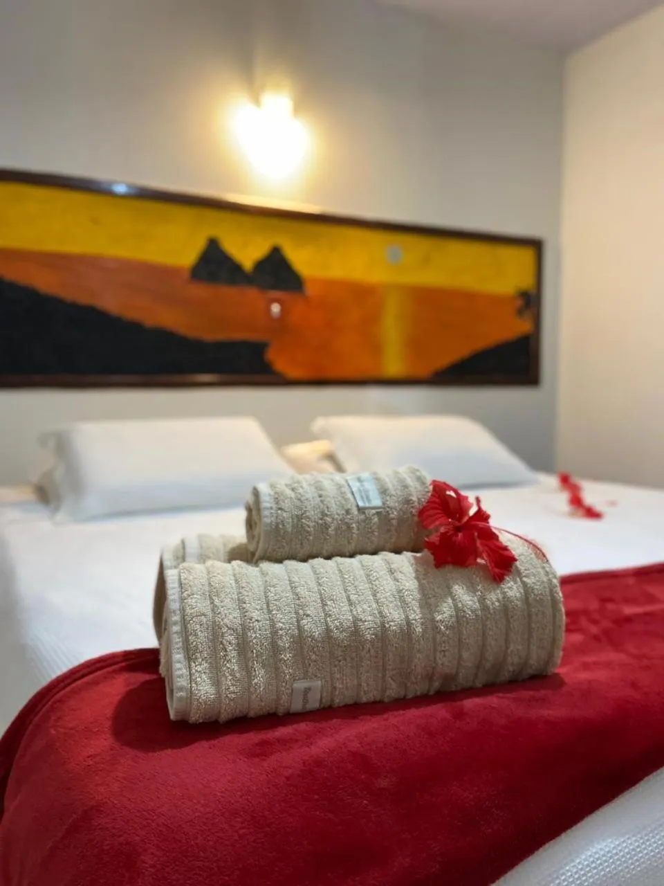 Bed in Pousada São Silmares