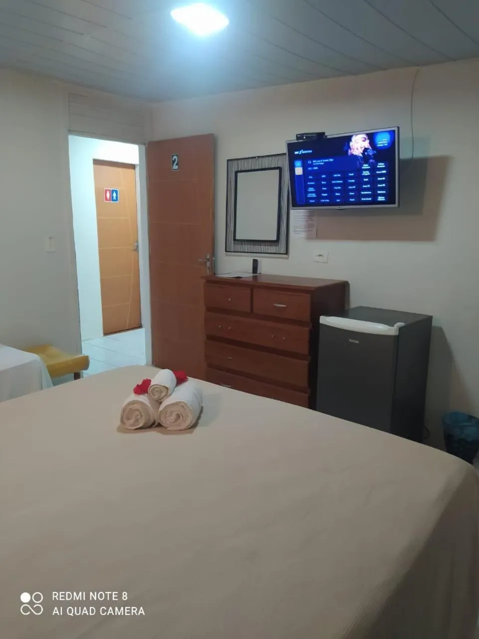 Bed in Pousada São Silmares