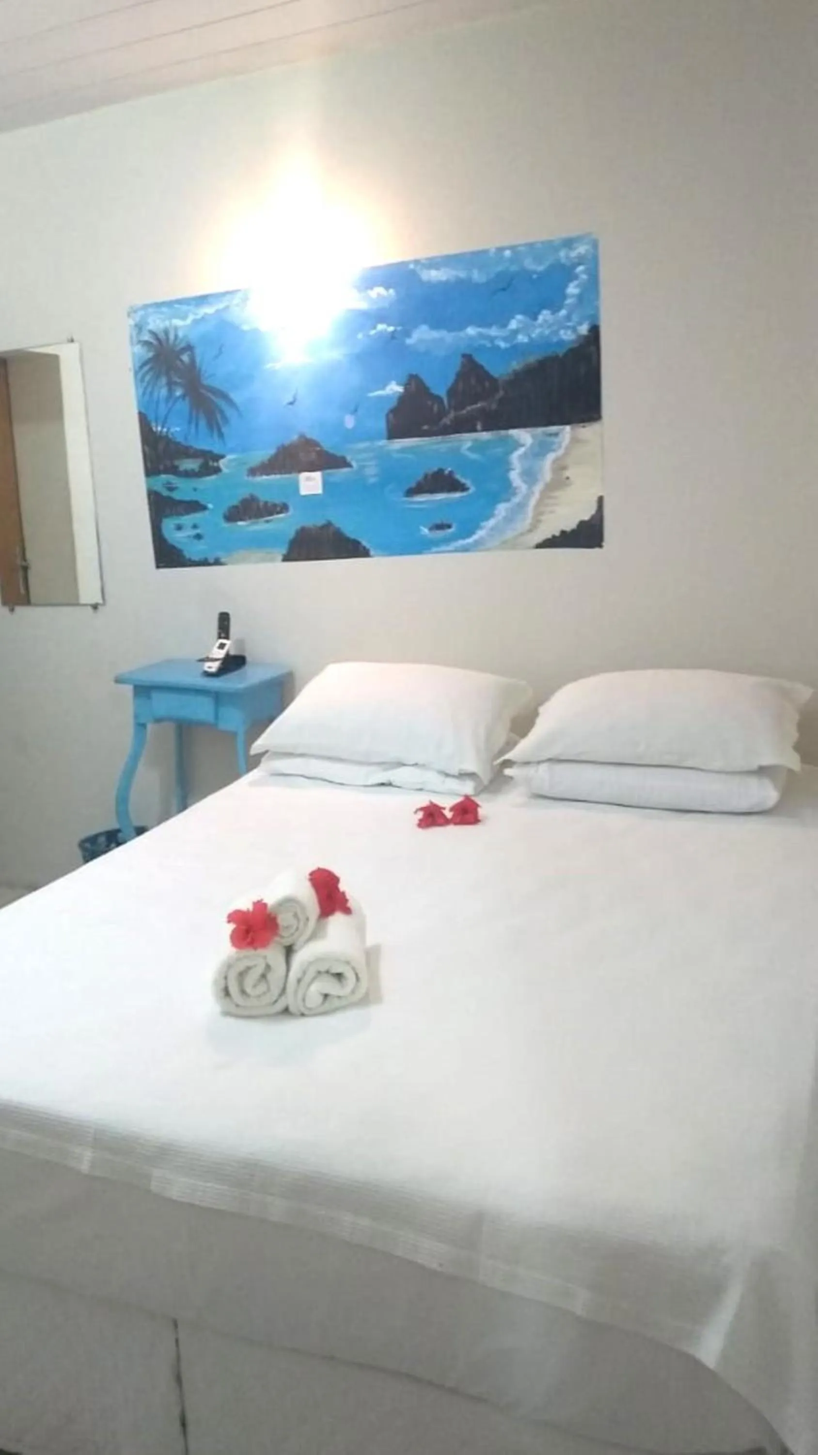 Bed in Pousada São Silmares