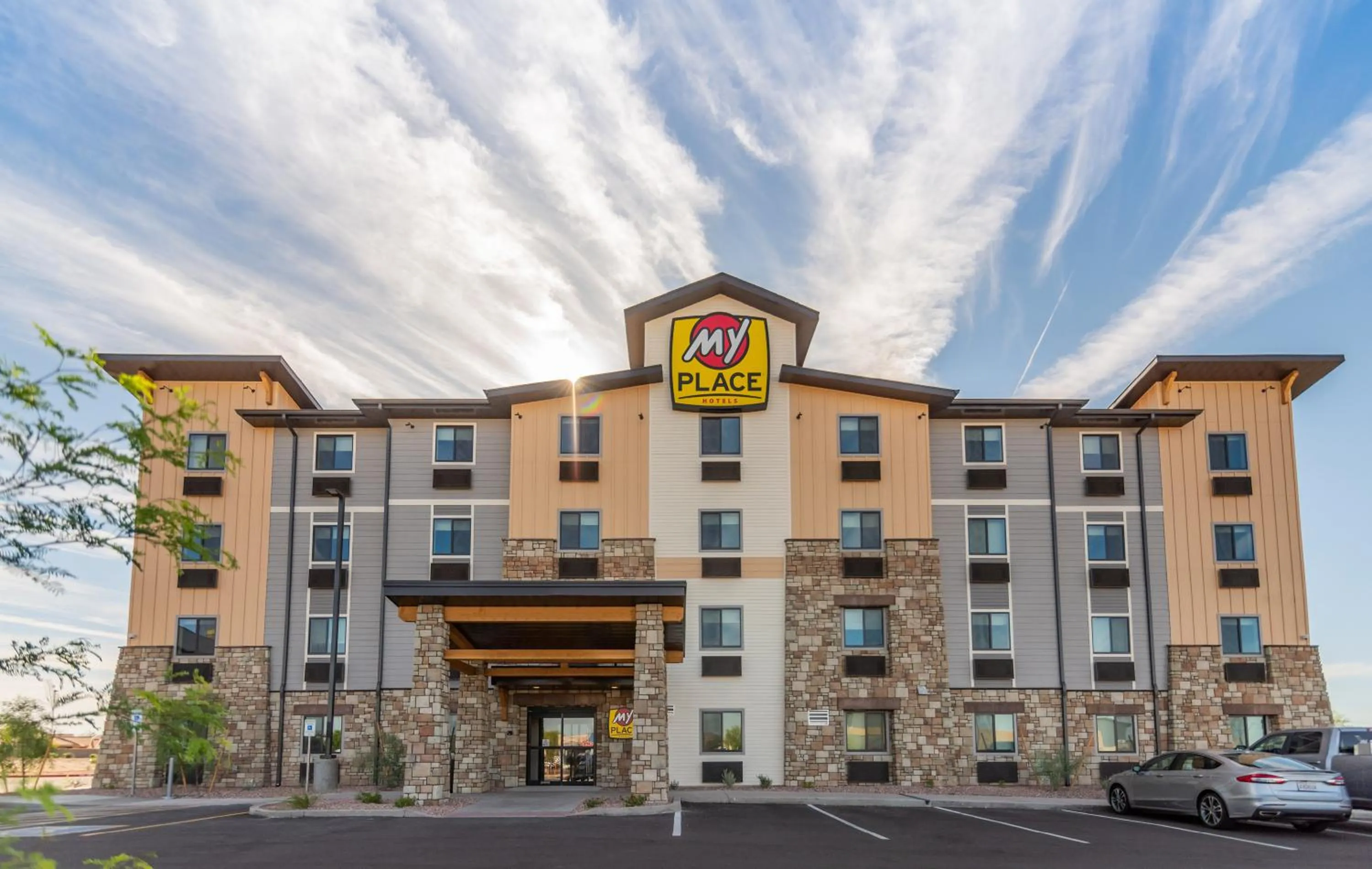 Property building in My Place Hotel-Phoenix West/Buckeye, AZ