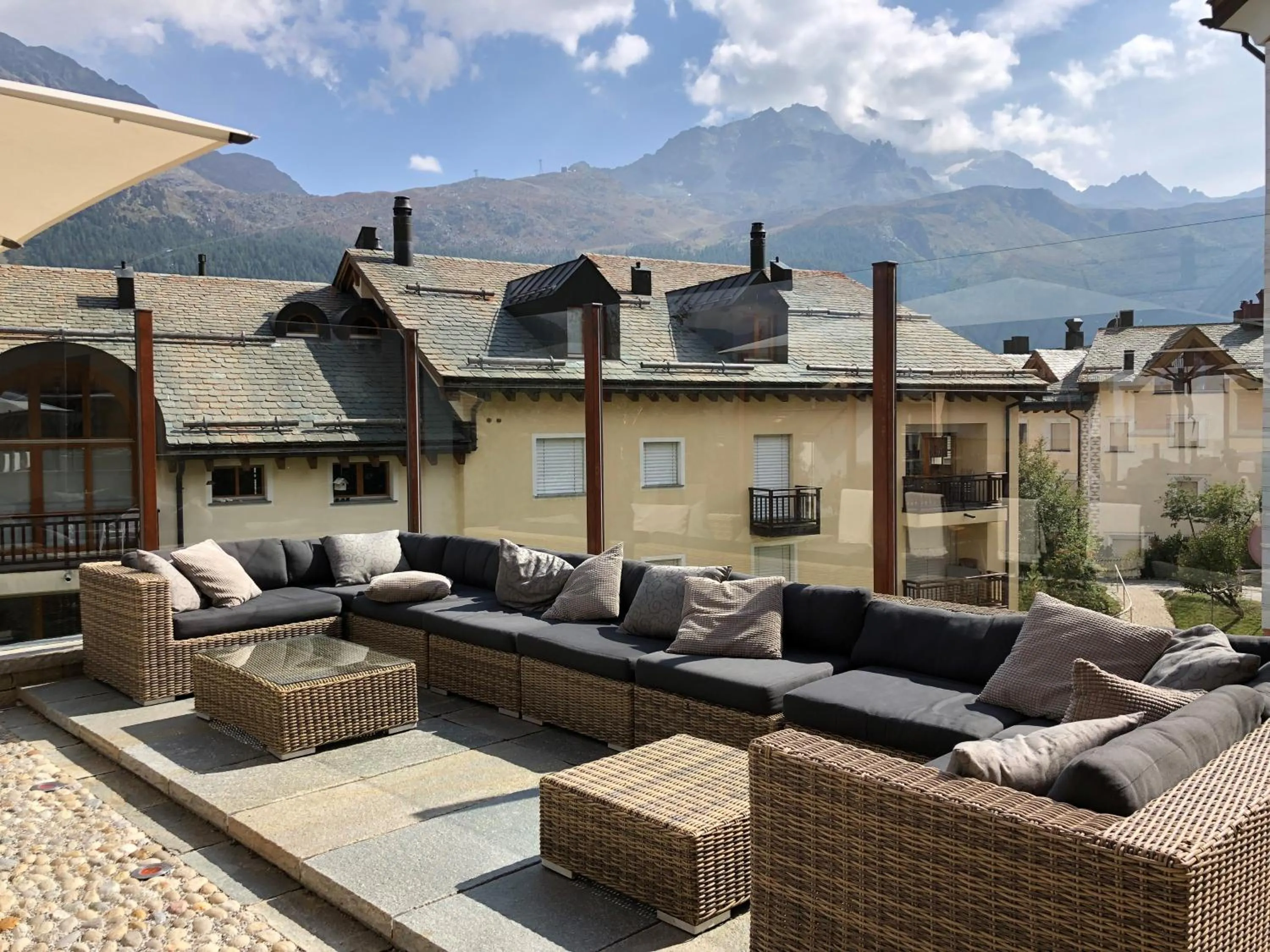 Balcony/Terrace in Arsa Lodge Silvaplana