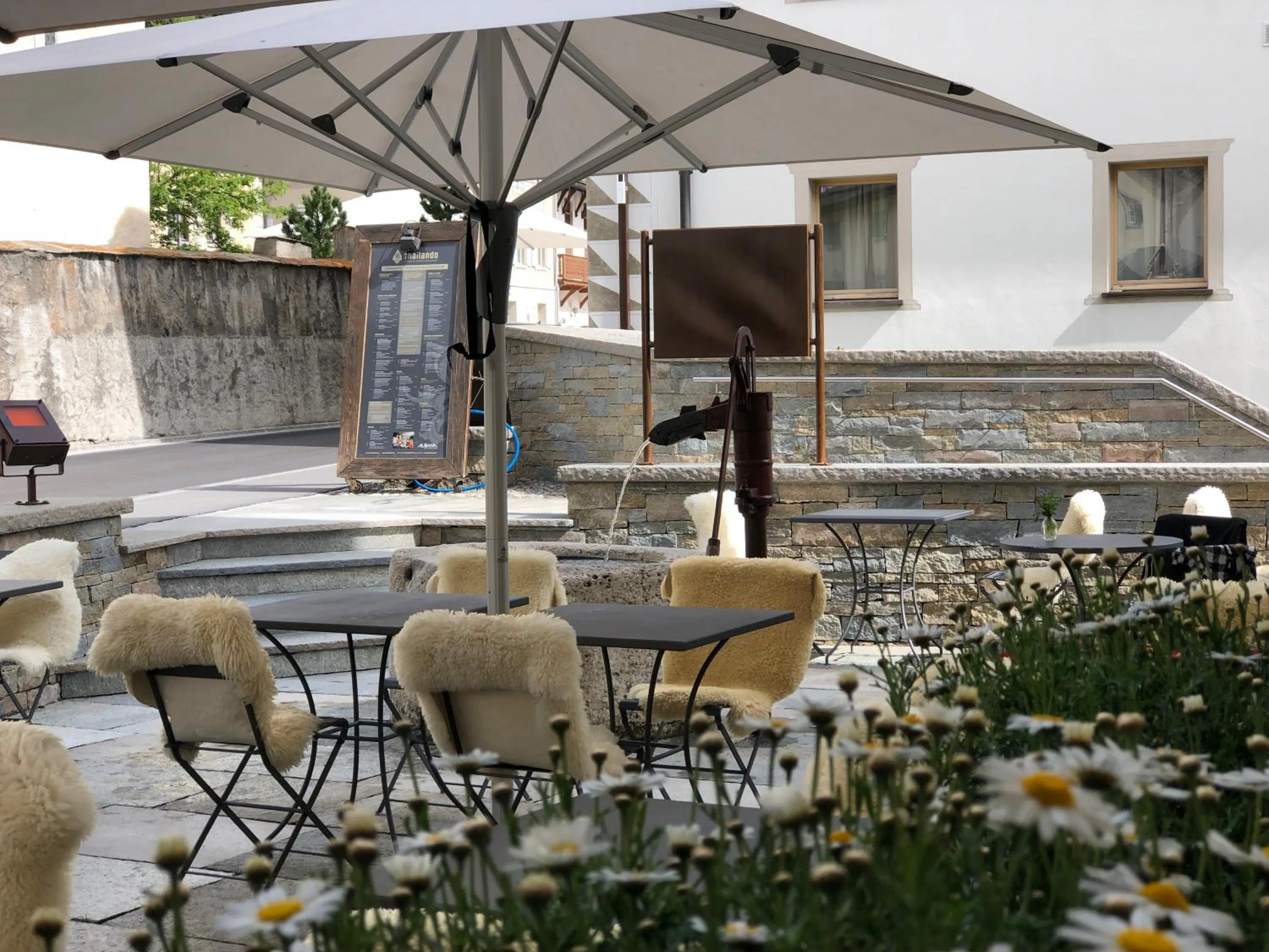 Balcony/Terrace in Arsa Lodge Silvaplana
