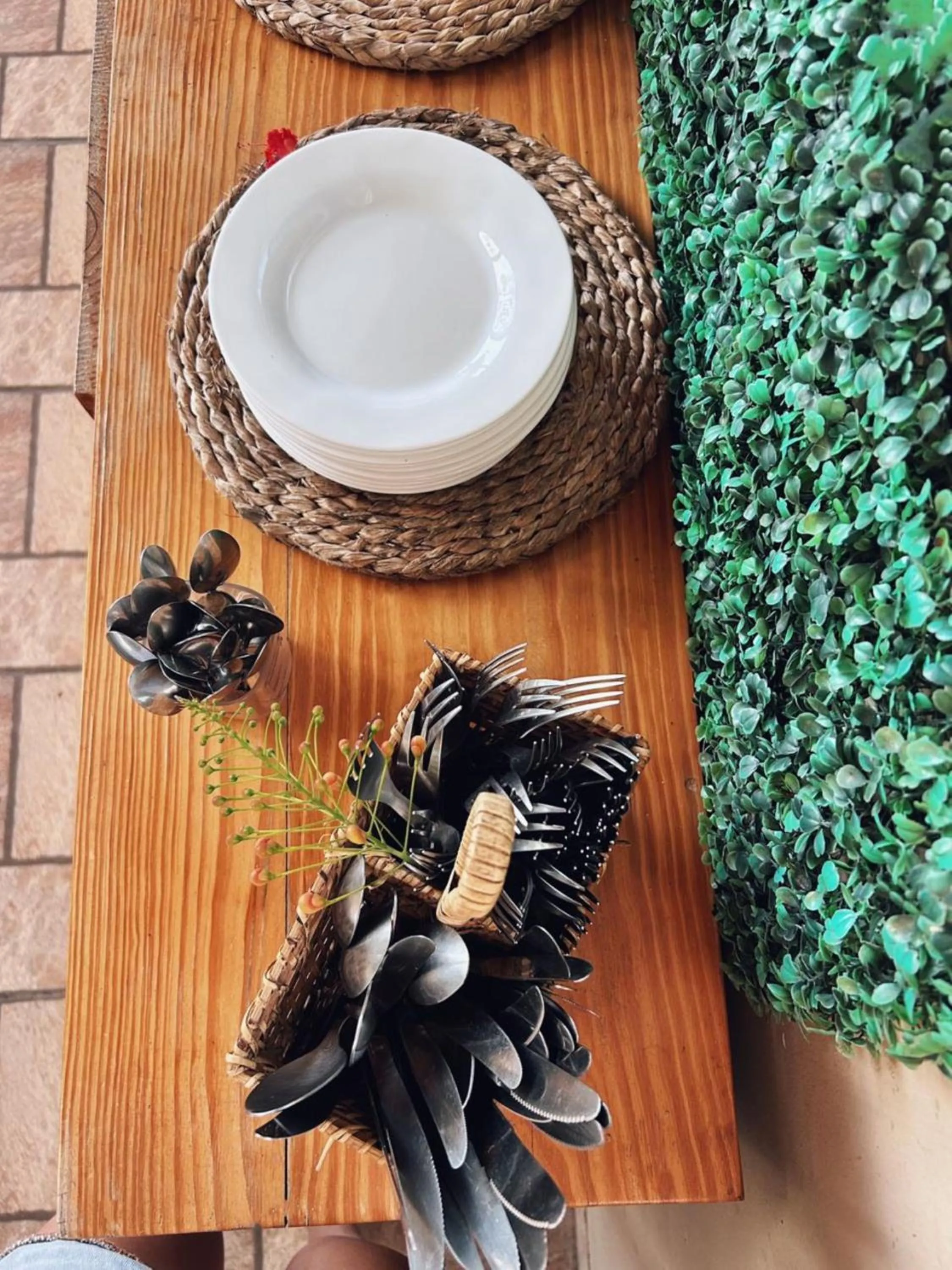 Buffet breakfast in Uru Pousada