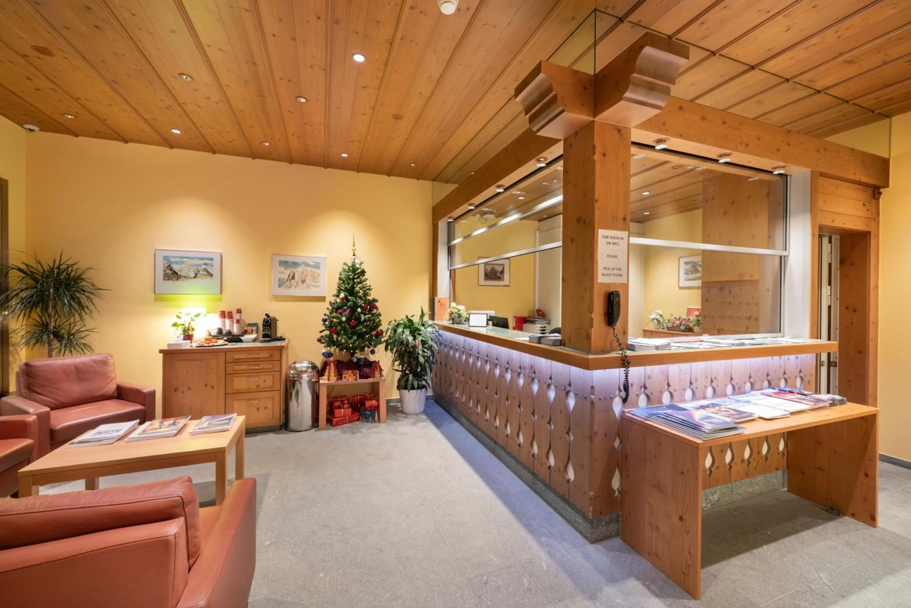 Lobby or reception in Hotel Grindelwalderhof