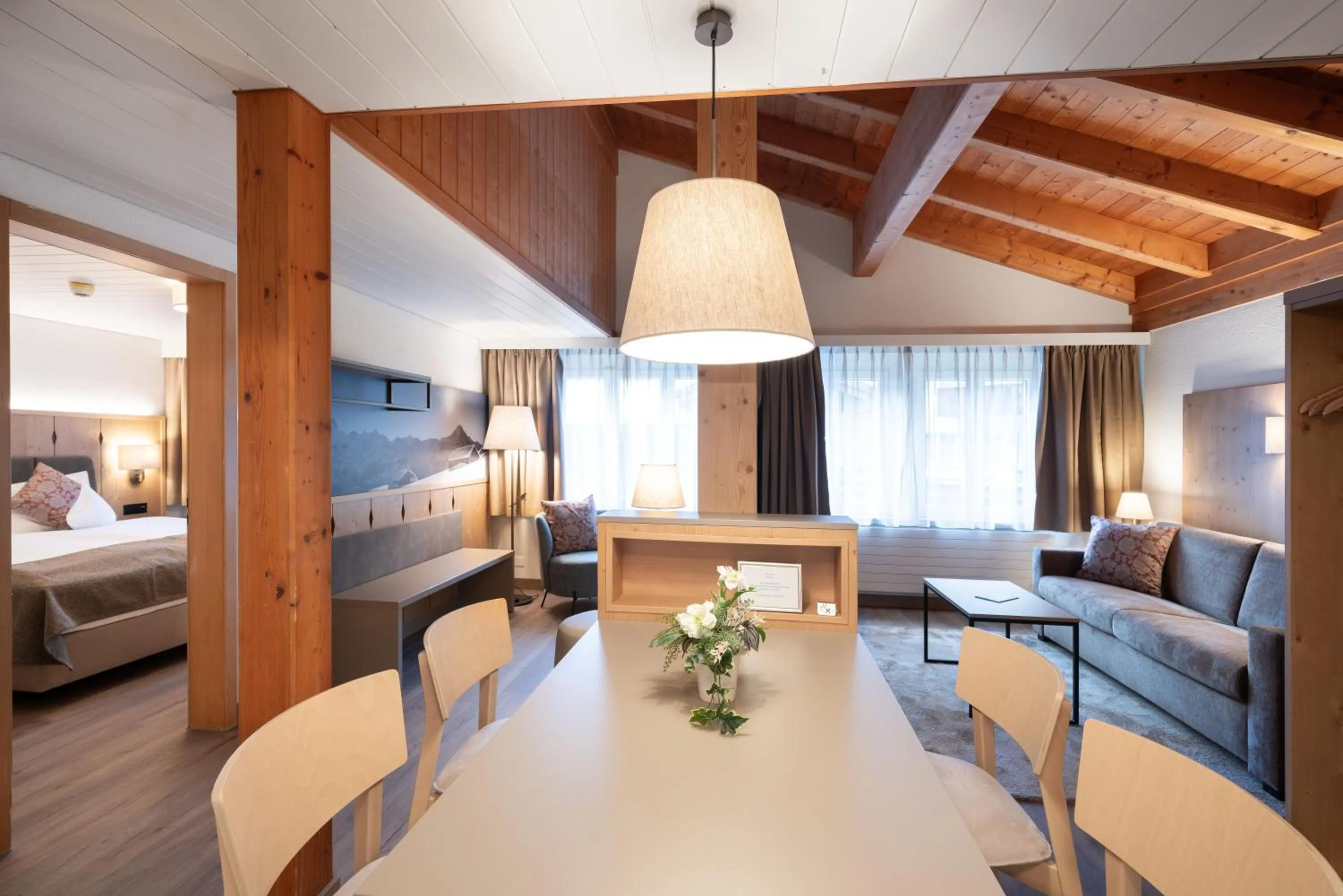 Bed in Hotel Grindelwalderhof