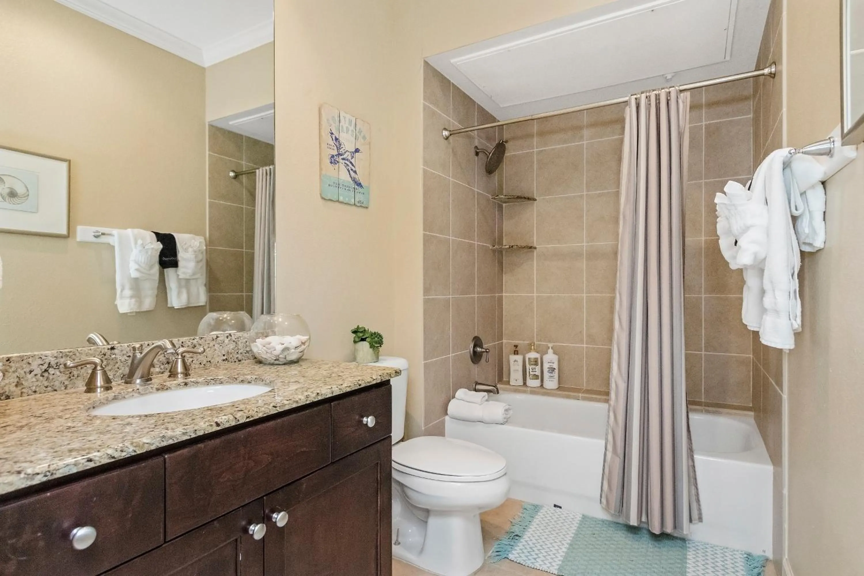 Bathroom in The Dawn Oceanfront Condo on Seawall Blvd