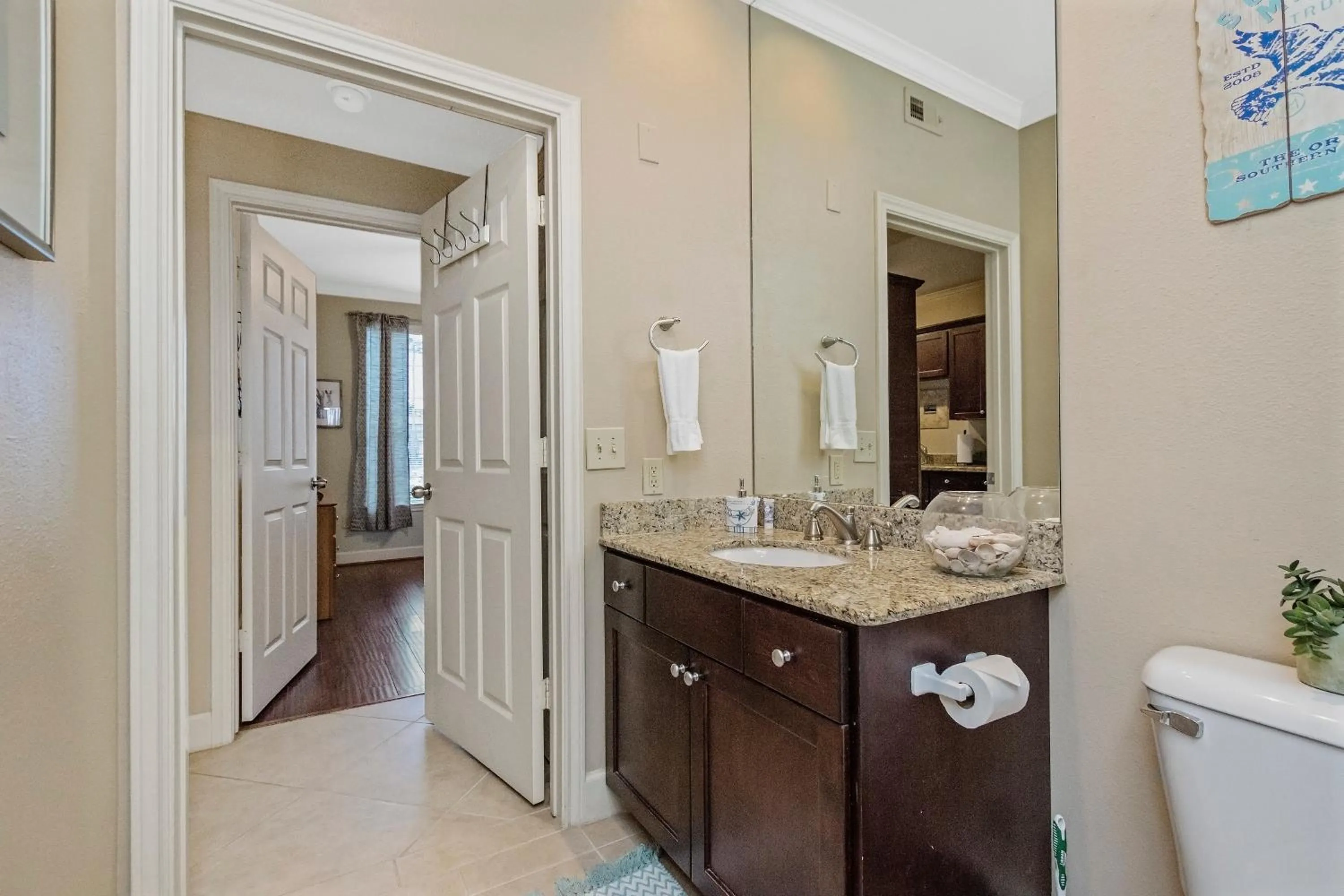 Bathroom in The Dawn Oceanfront Condo on Seawall Blvd