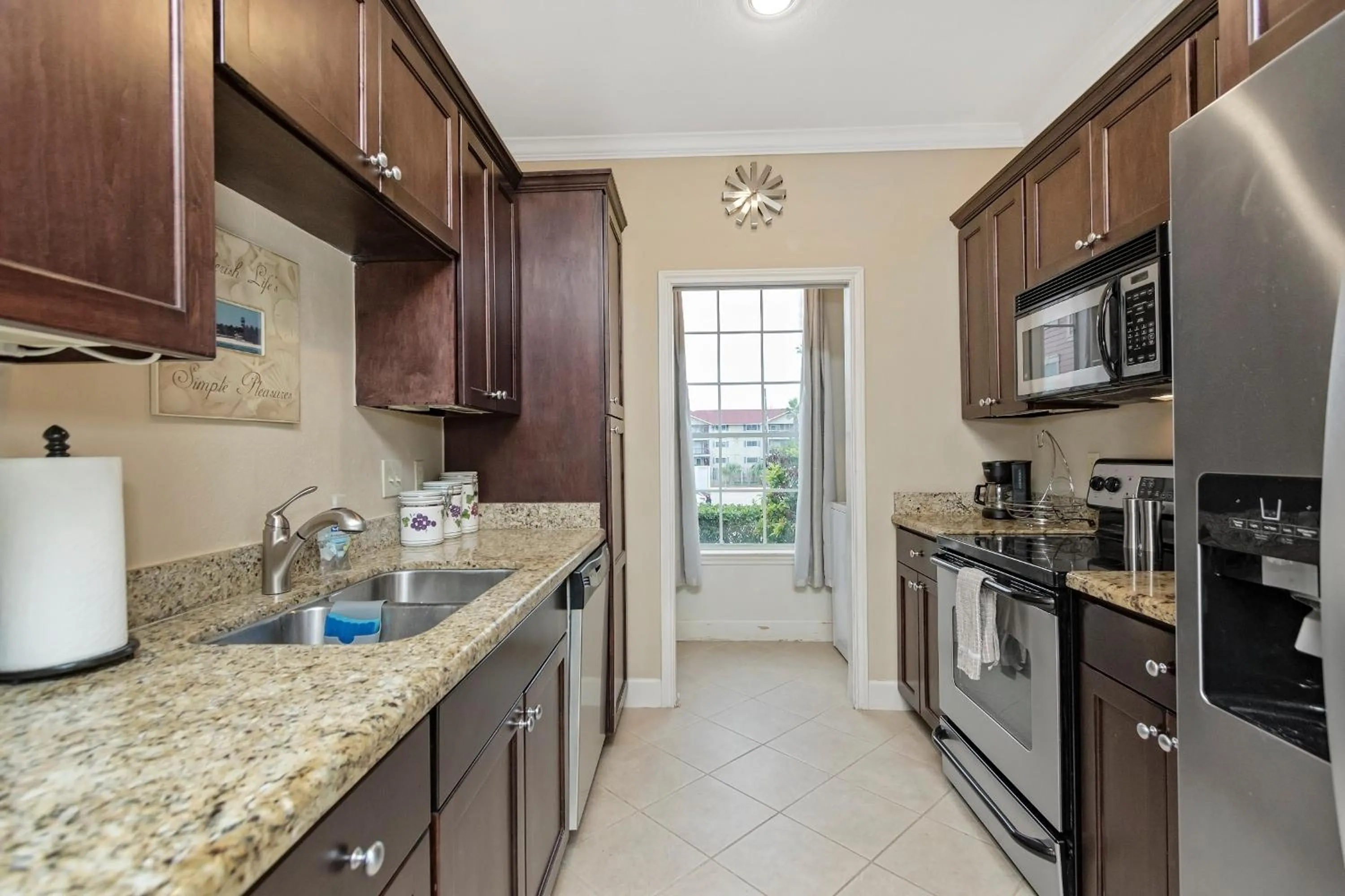 kitchen in The Dawn Oceanfront Condo on Seawall Blvd