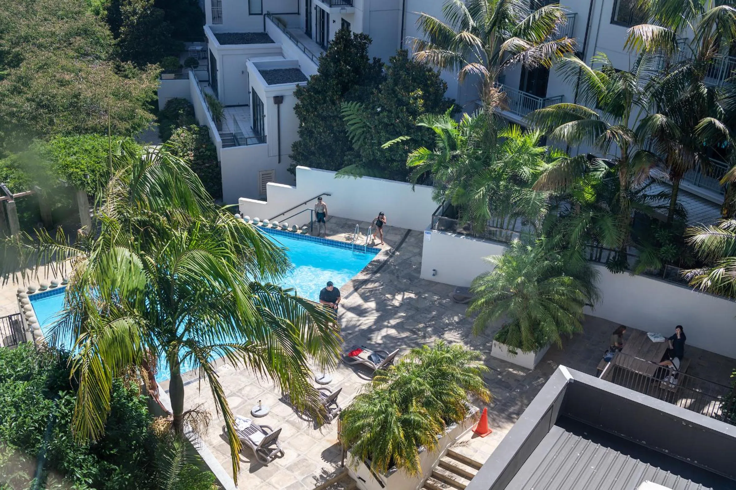 Garden view in Ohtel Auckland