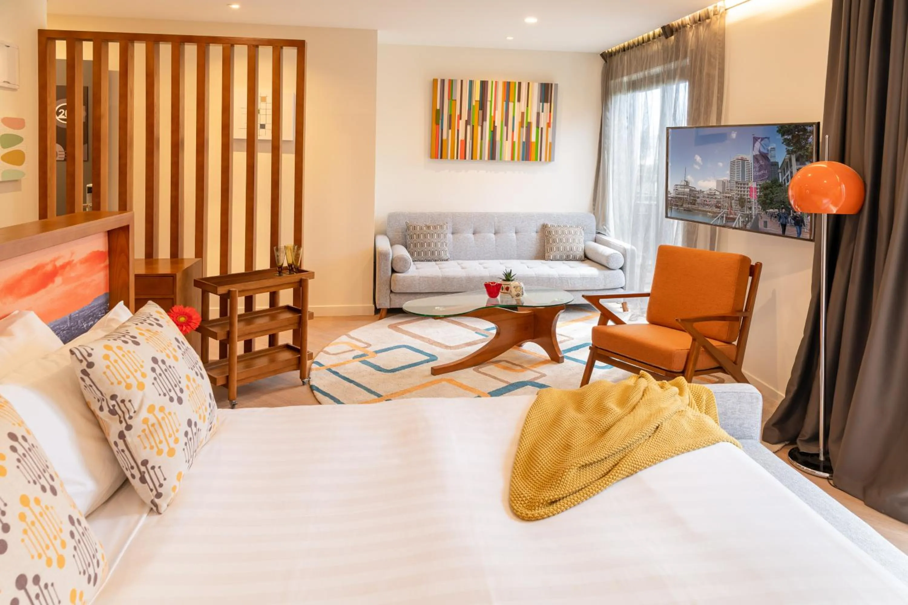 Bedroom, Bed in Ohtel Auckland