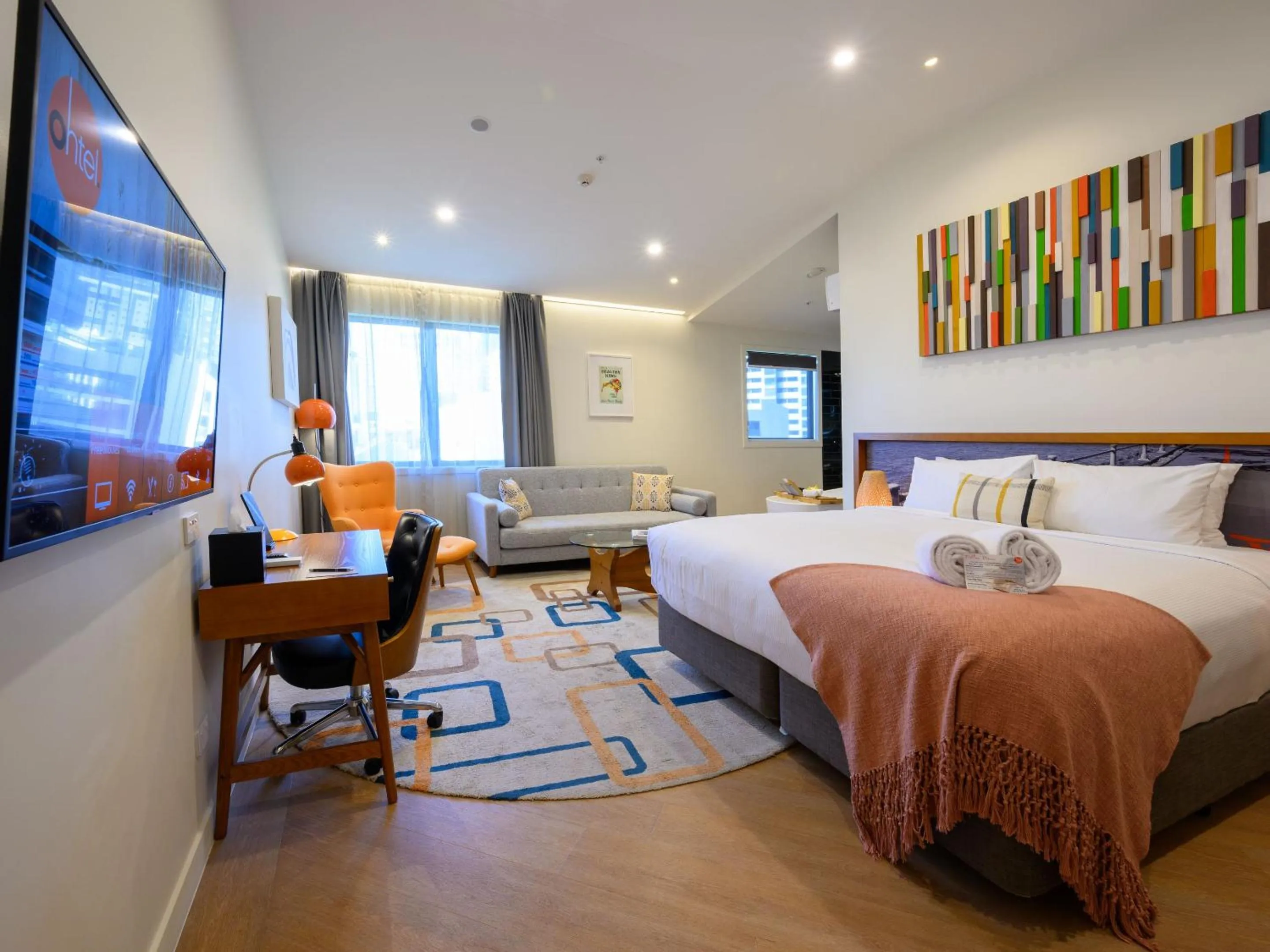 Bed in Ohtel Auckland