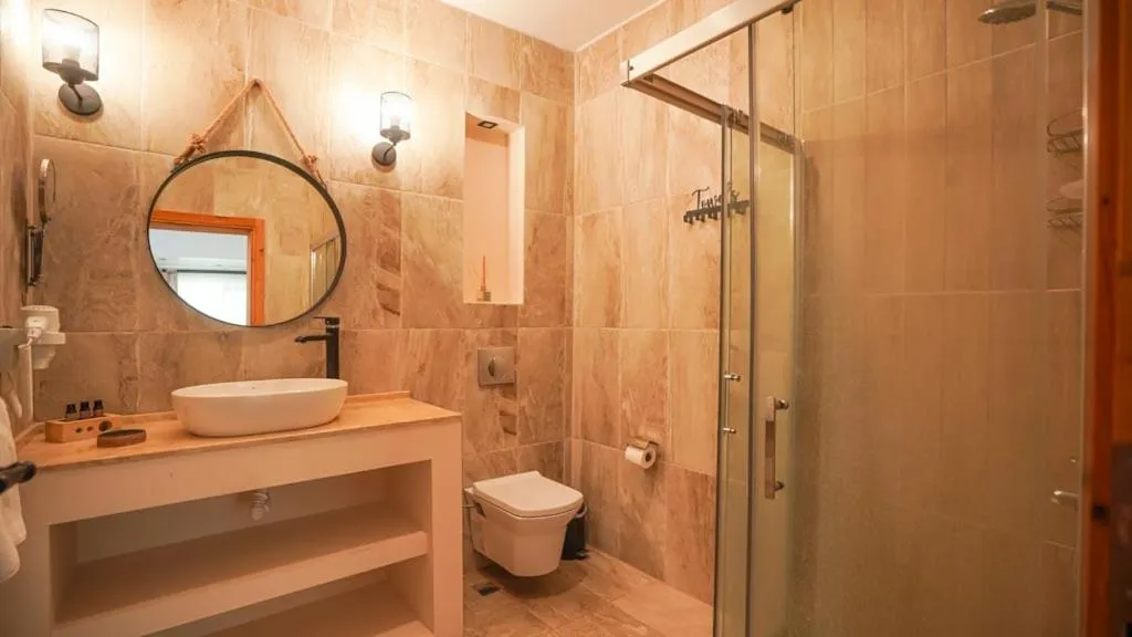 Shower in Datça Dirik Surf Beach Hotel