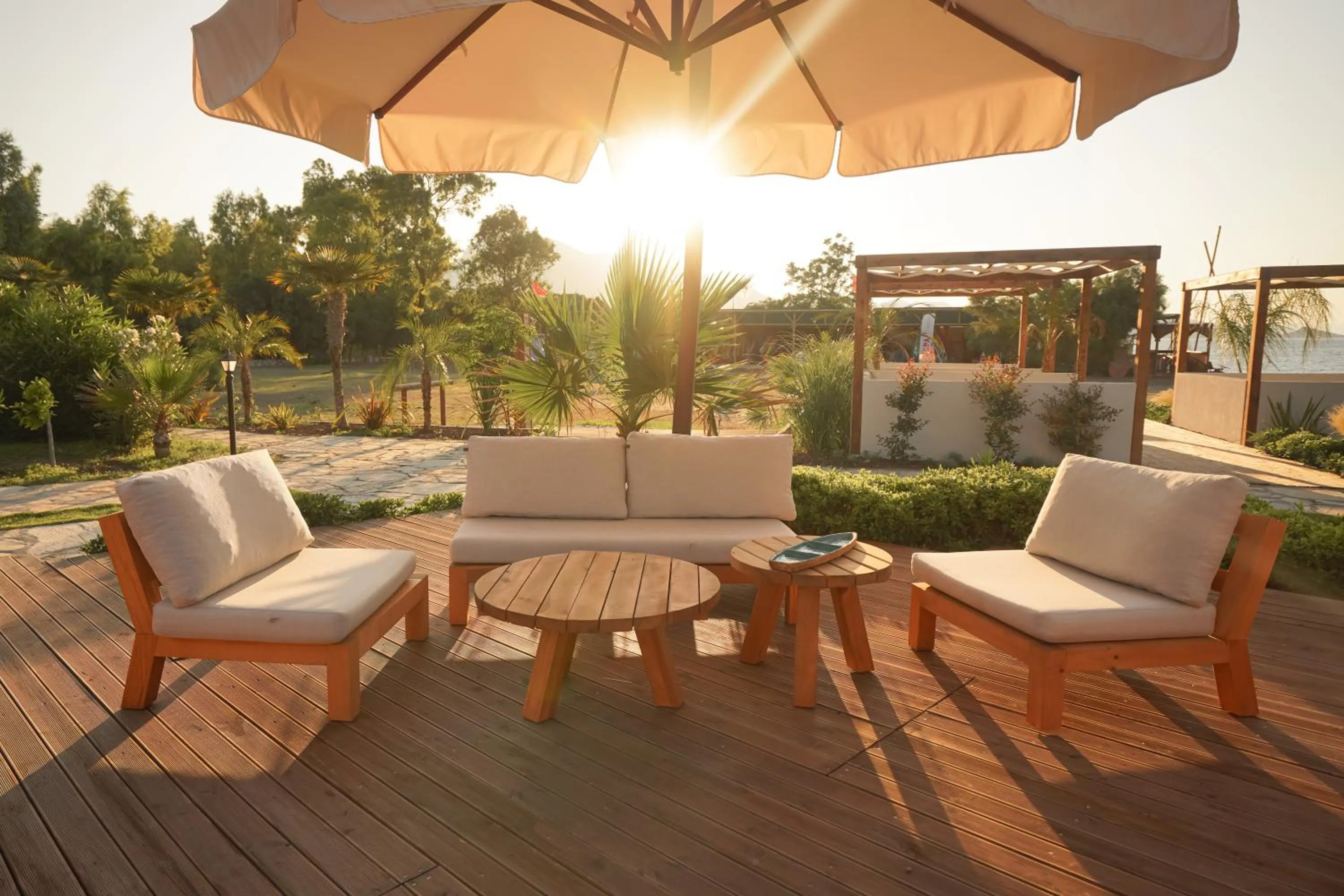 Patio in Datça Dirik Surf Beach Hotel
