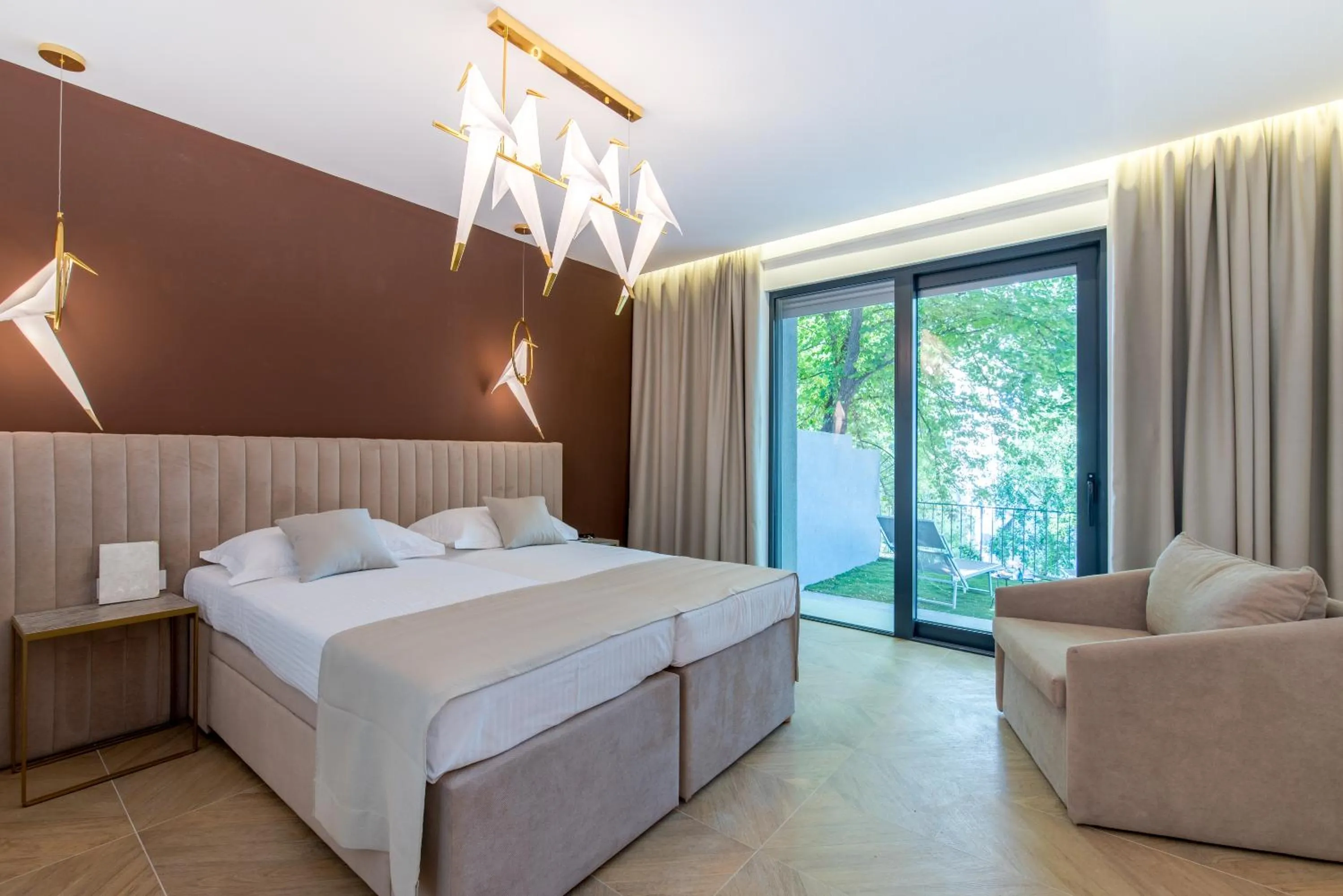 Bed in Bošket Luxury Rooms