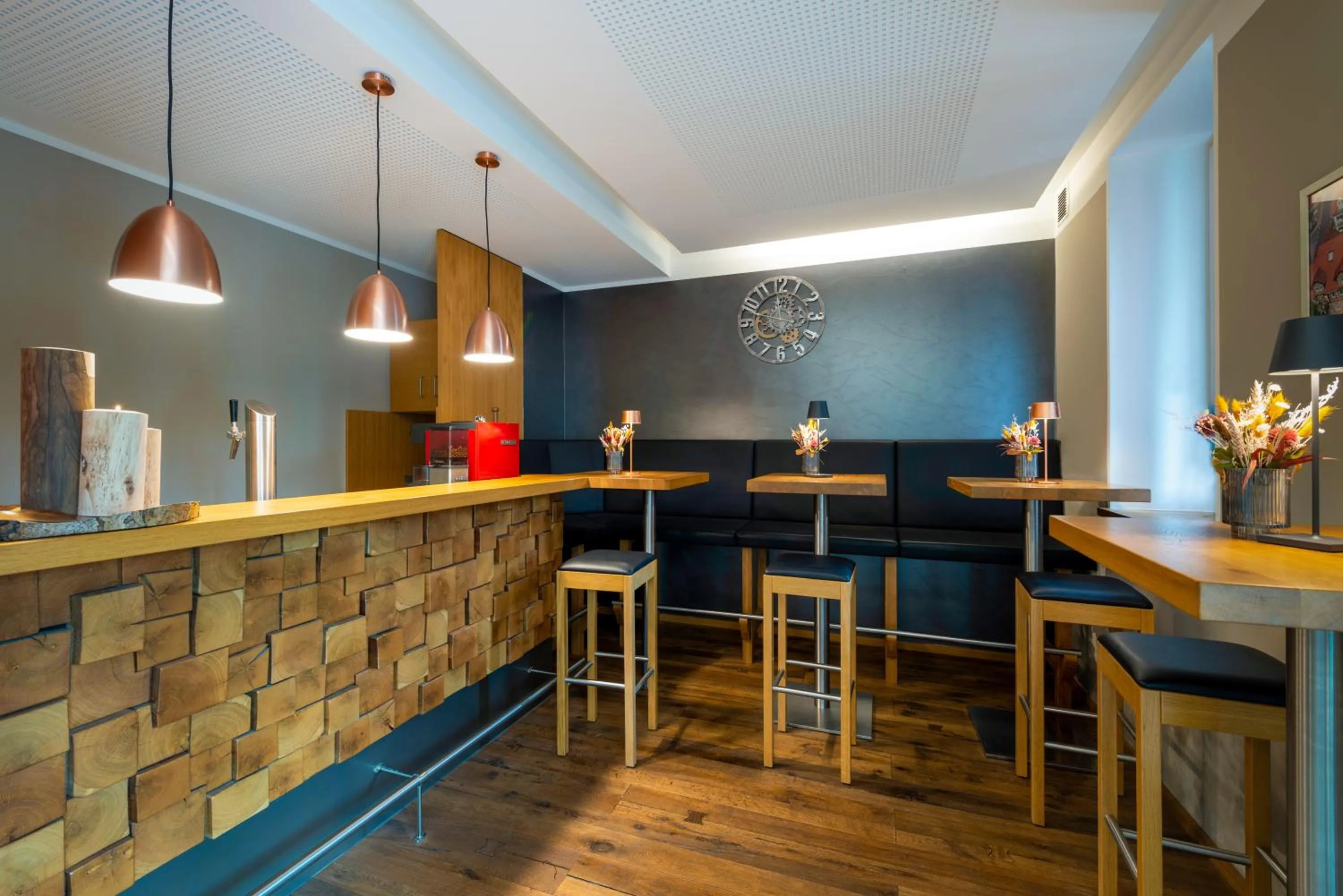 Lobby or reception in BEHLs Genusshotel im Brennhaus