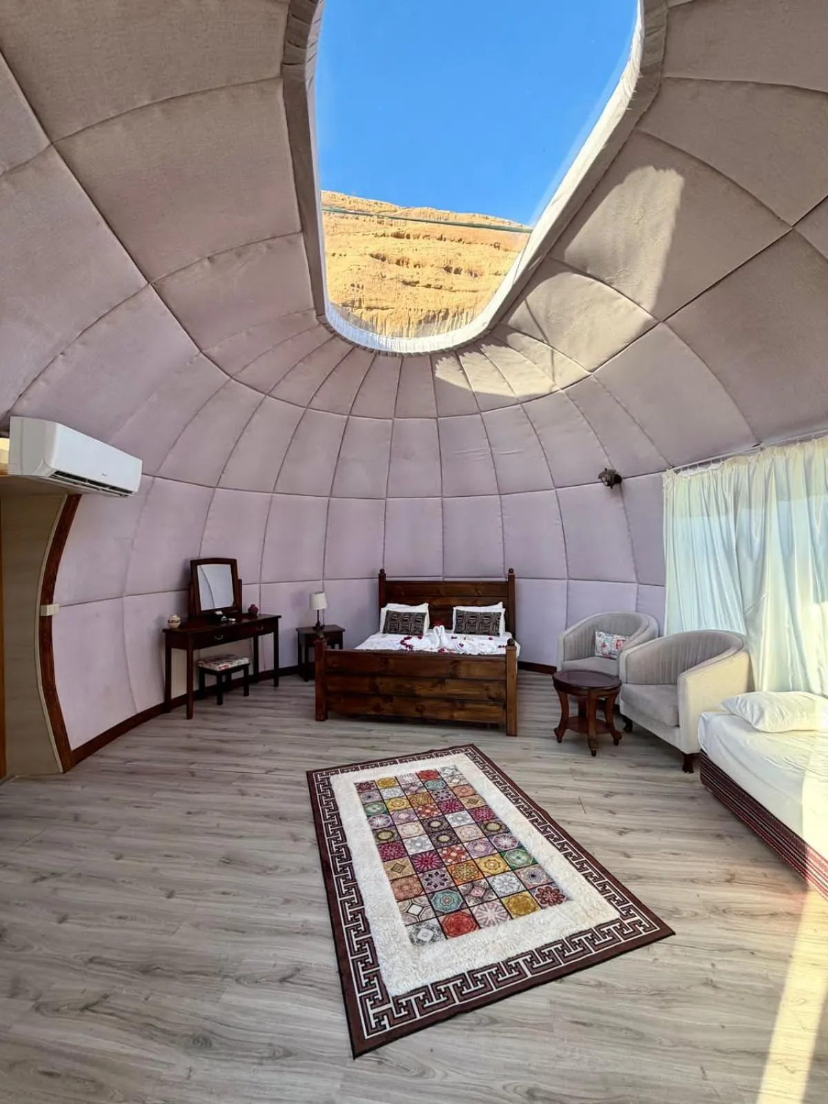 Bedroom, Bed in Rum Oasis Luxury Camp