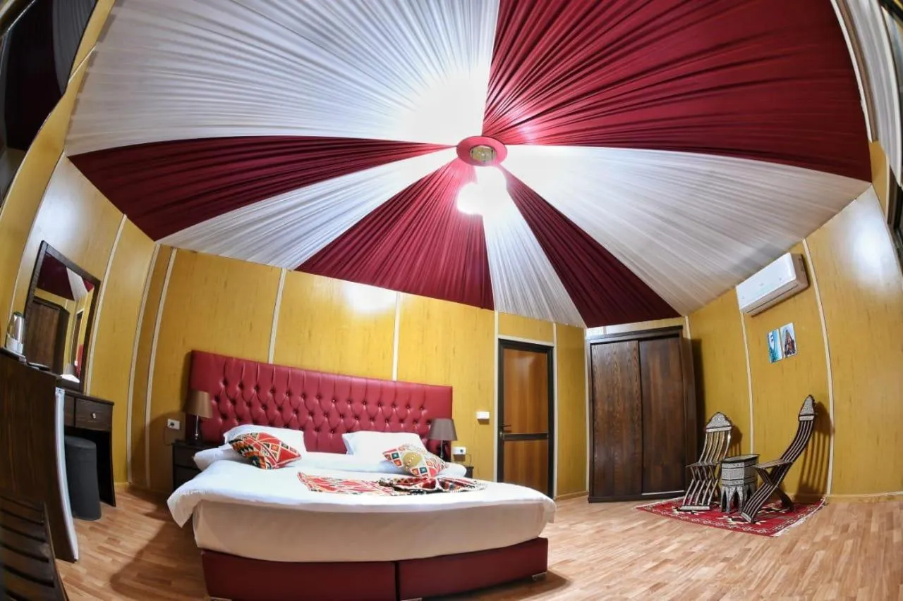 Bed in Rum Oasis Luxury Camp