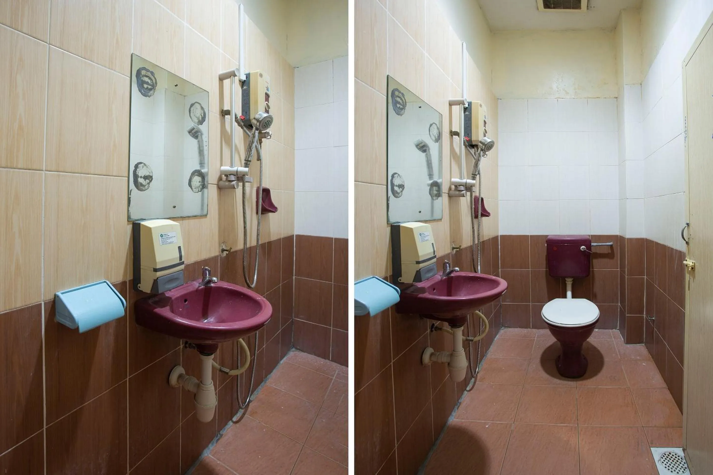 Bathroom in SPOT ON 90137 Casavilla Hotel Pudu