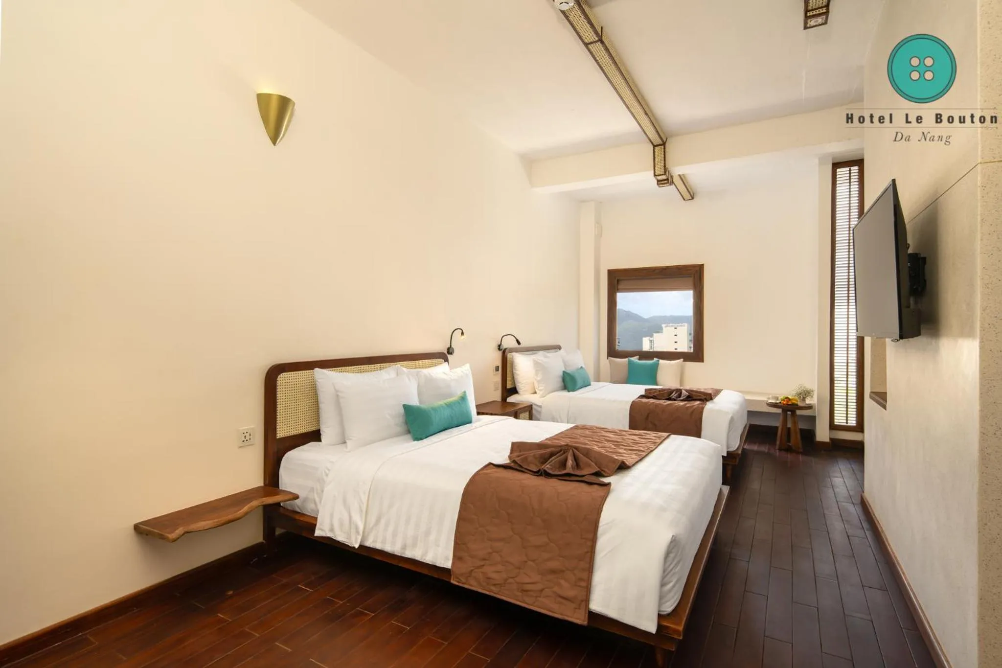 Bedroom, Bed in Hotel Le Bouton