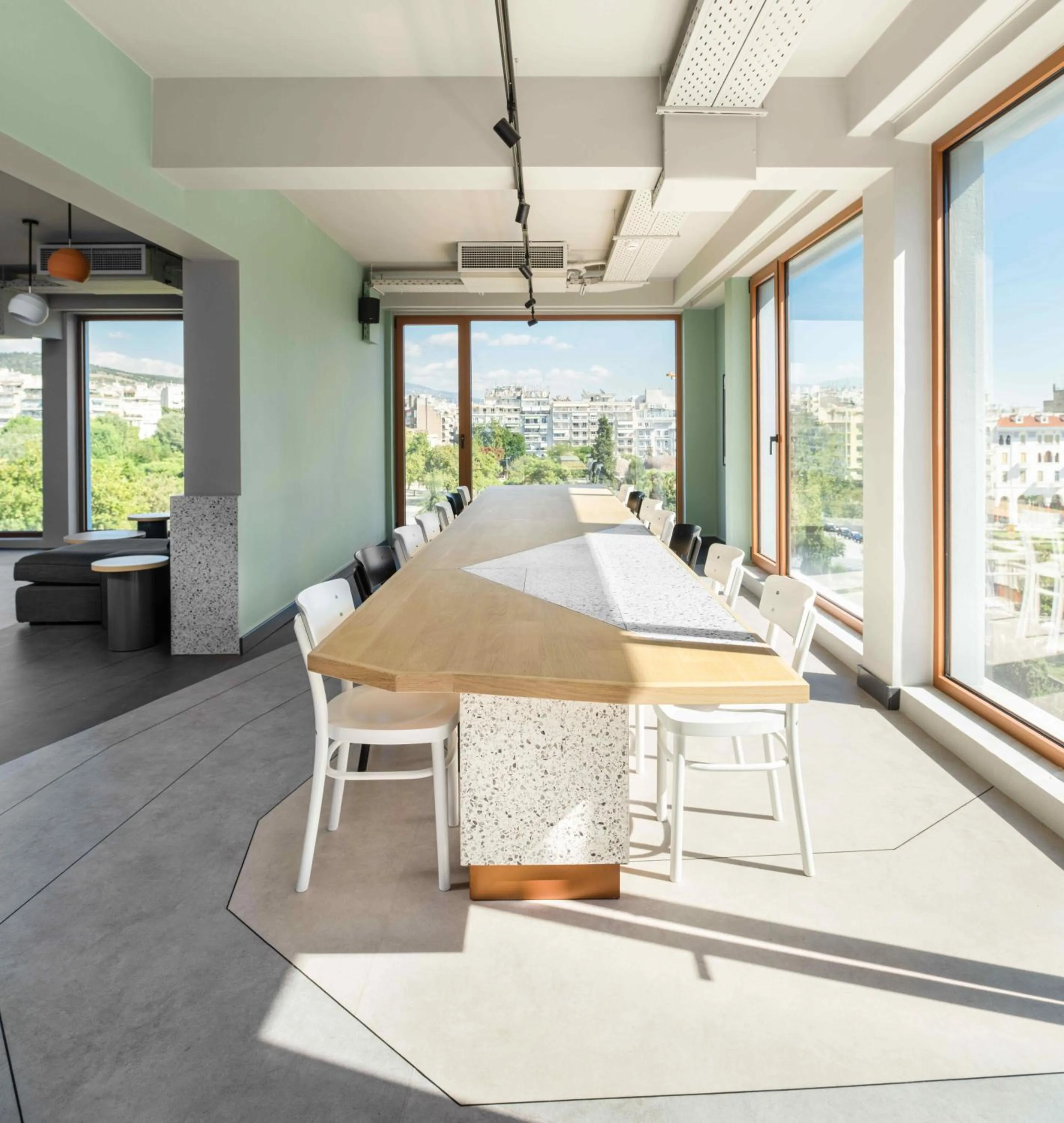 Communal lounge/ TV room in Zeus is Loose Hostel