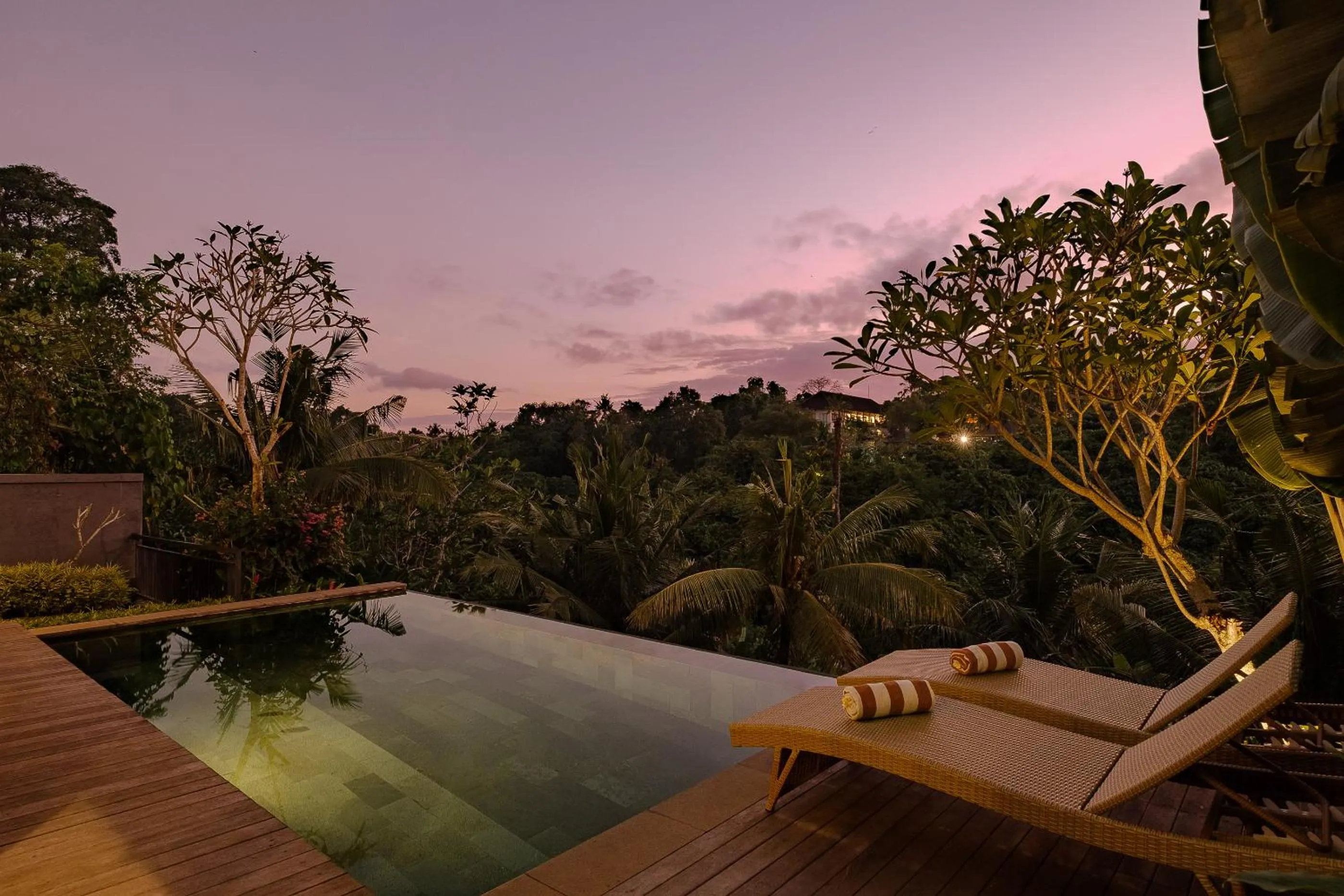 Pool view in Yanyan Resort Ubud