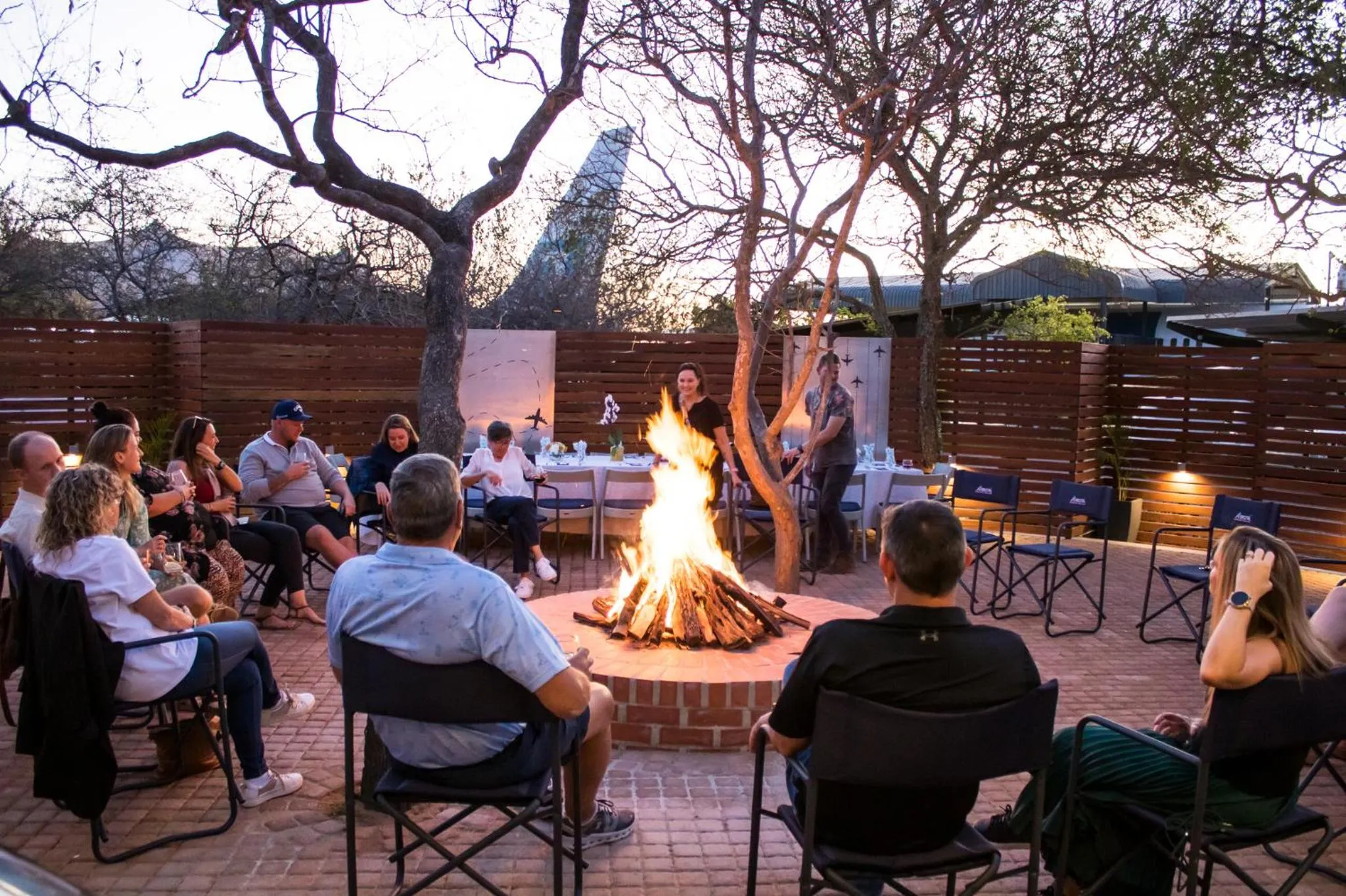 fireplace in Aerotel