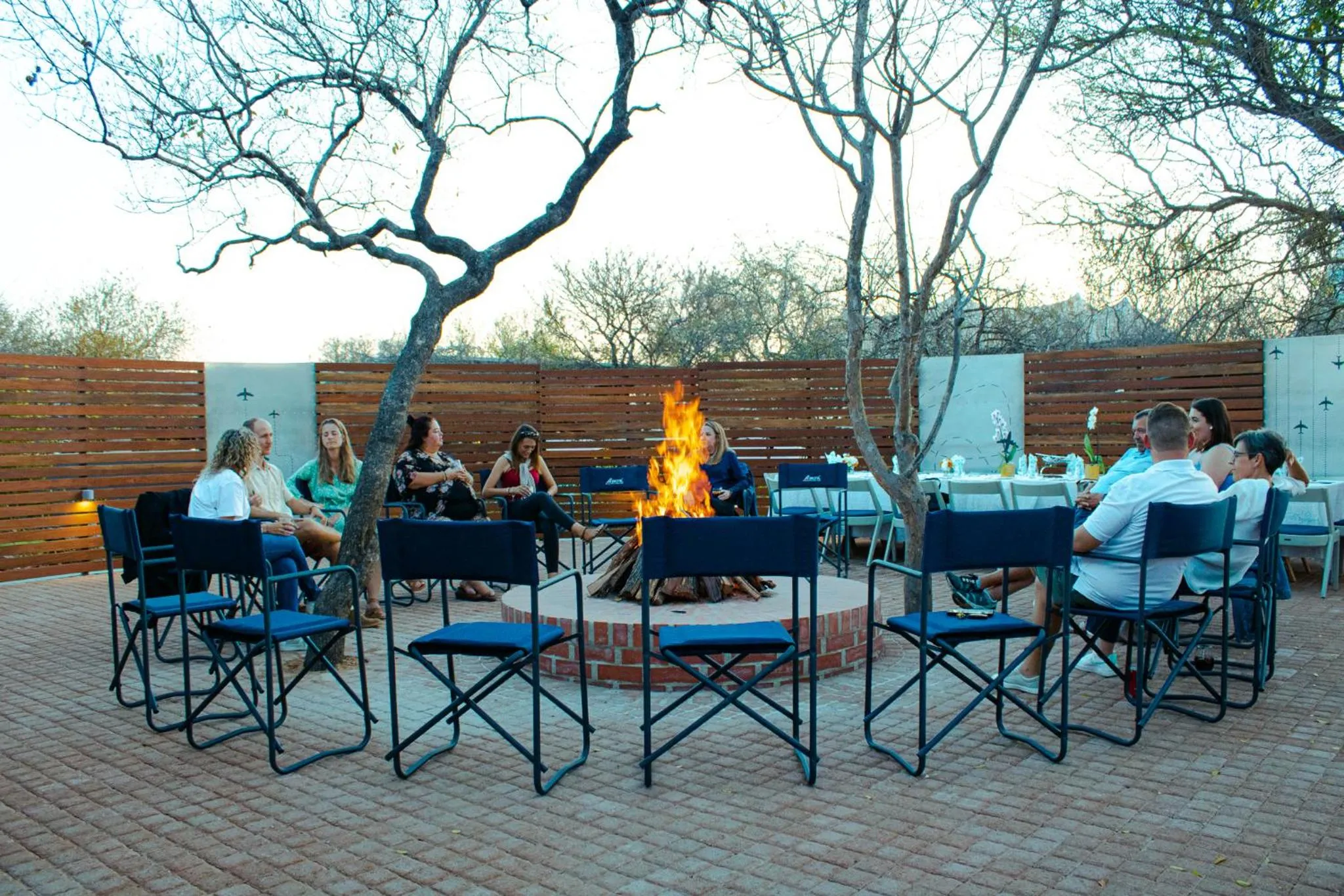 fireplace in Aerotel