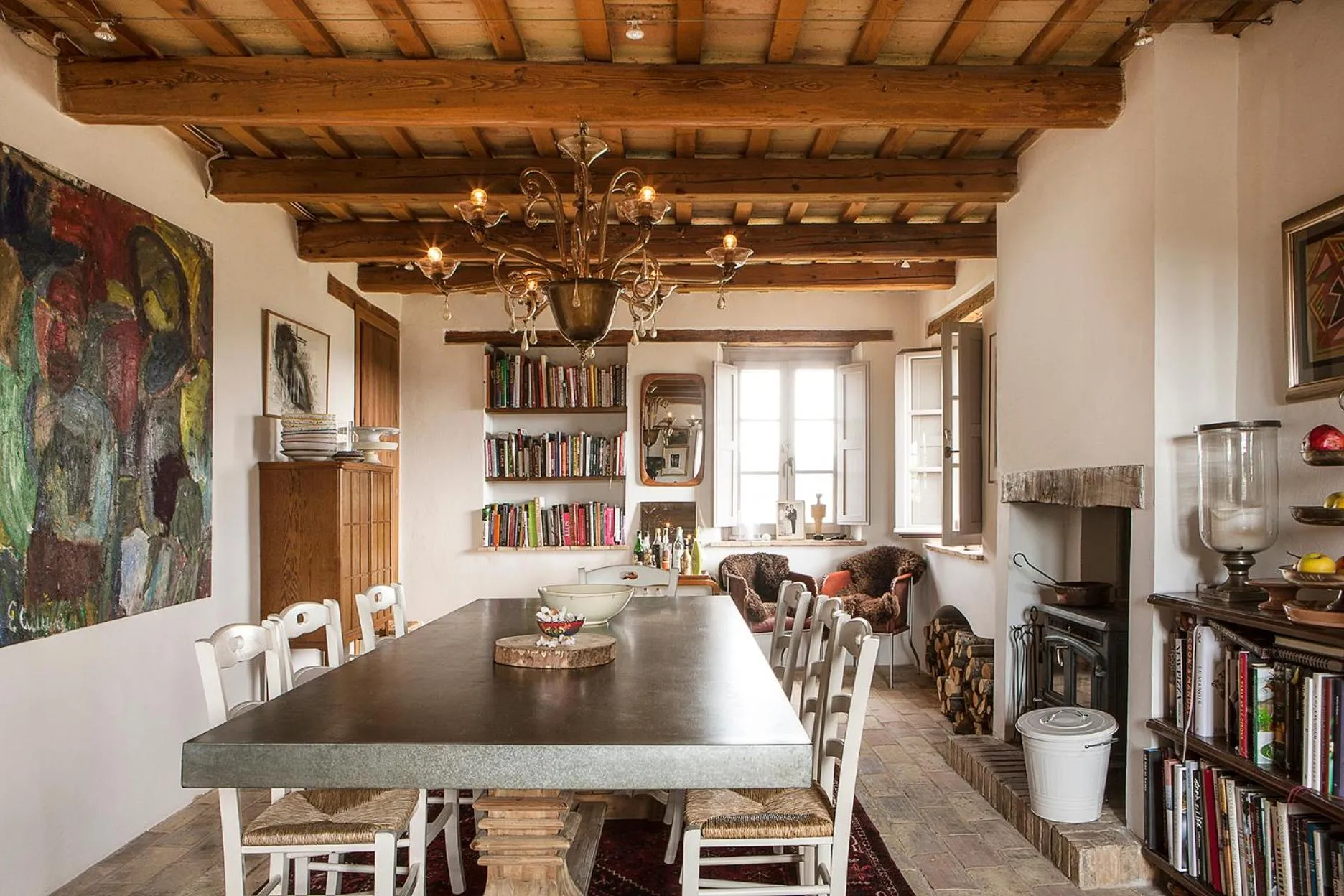 Library in Casa San Ruffino