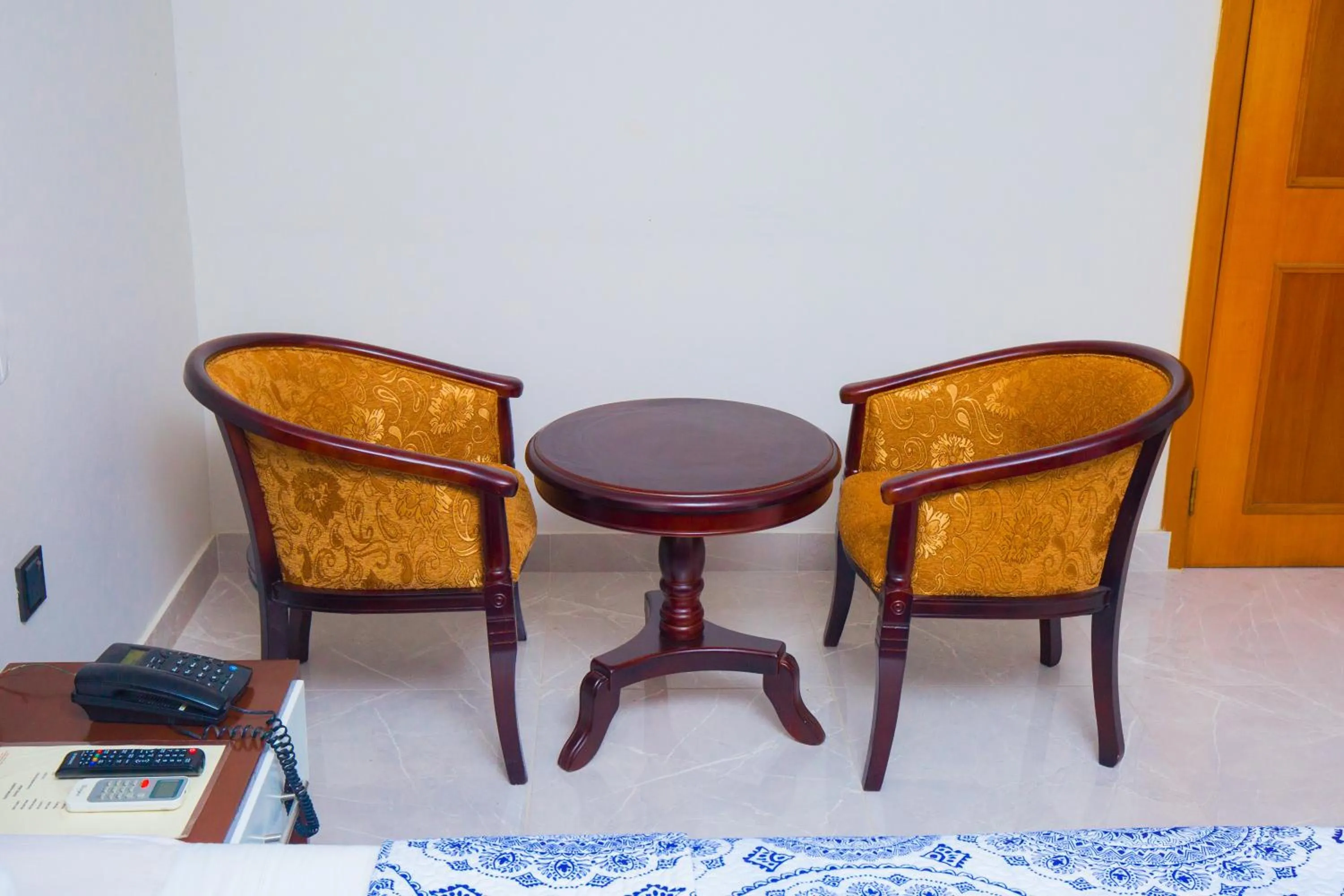 Seating area in Monarch Hotel