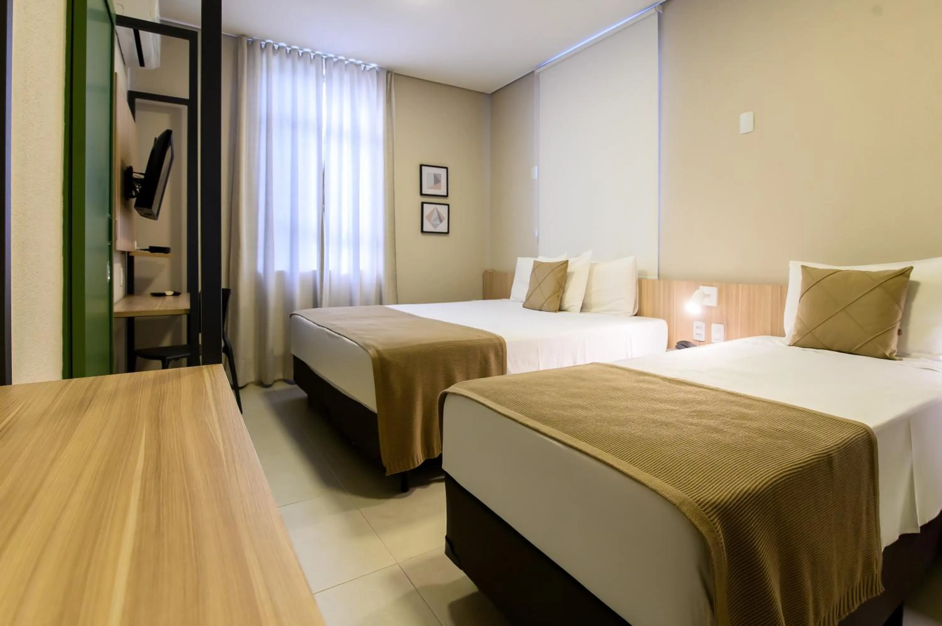 Bed in Hotel Santa Cruz