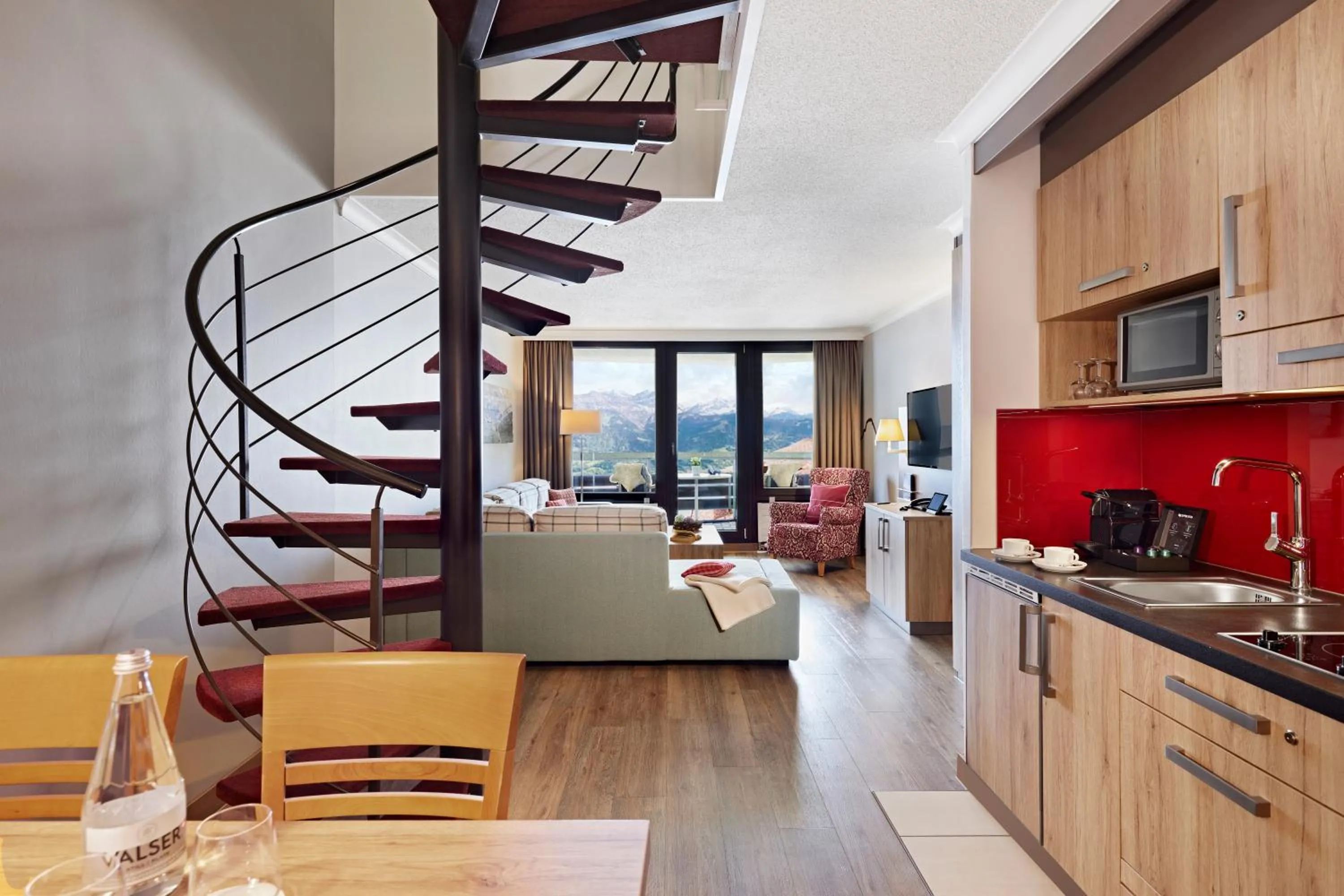 Dining area in Dorint Blüemlisalp Beatenberg/Interlaken