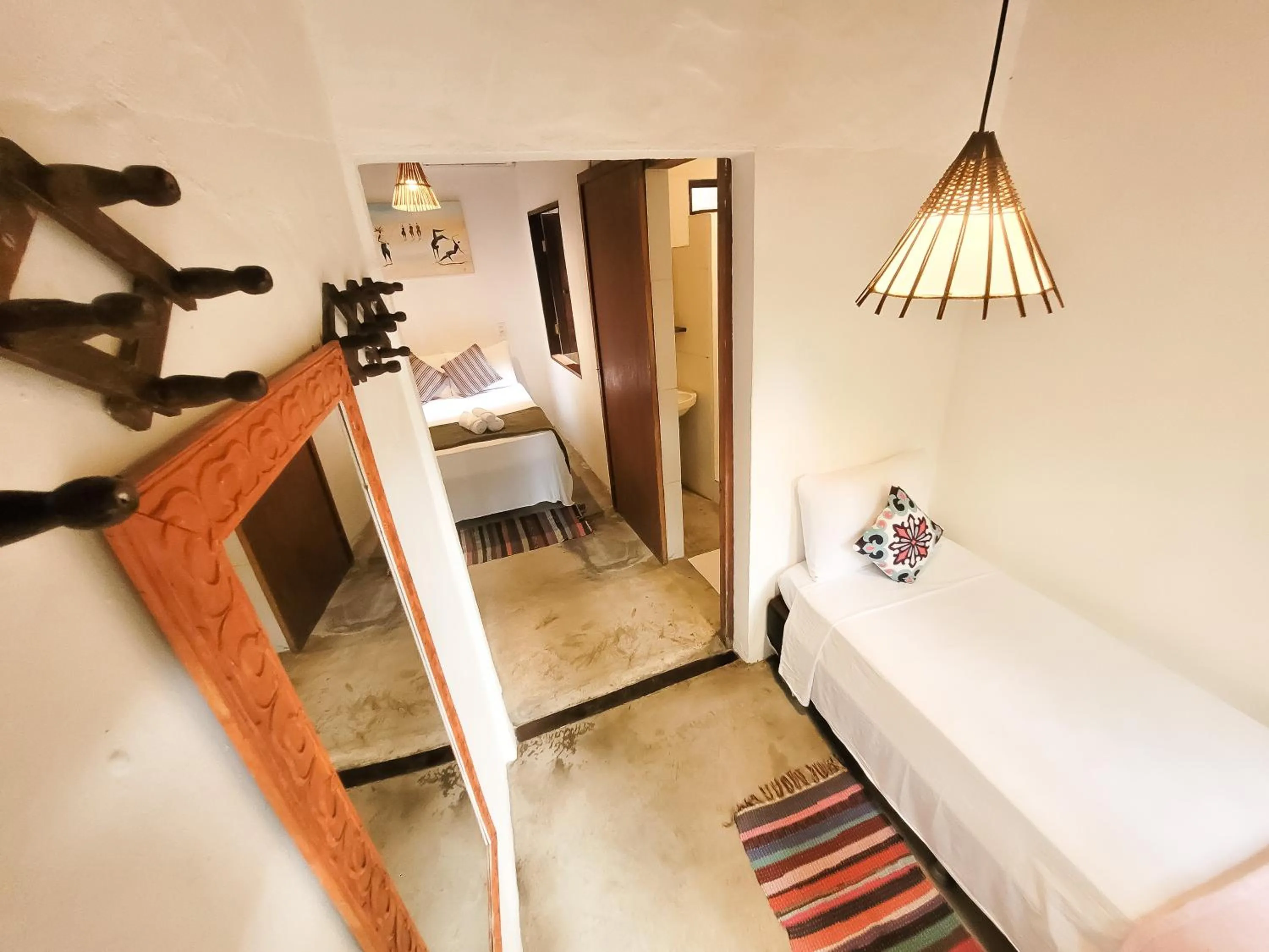 Bed in Pousada Raiz Forte