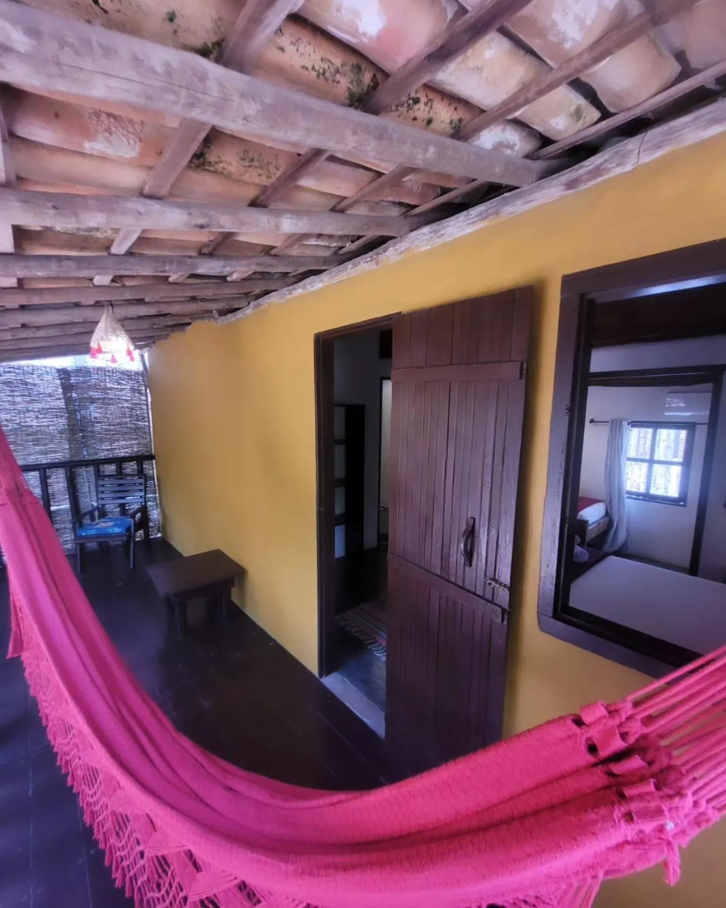Balcony/Terrace, Bed in Pousada Raiz Forte