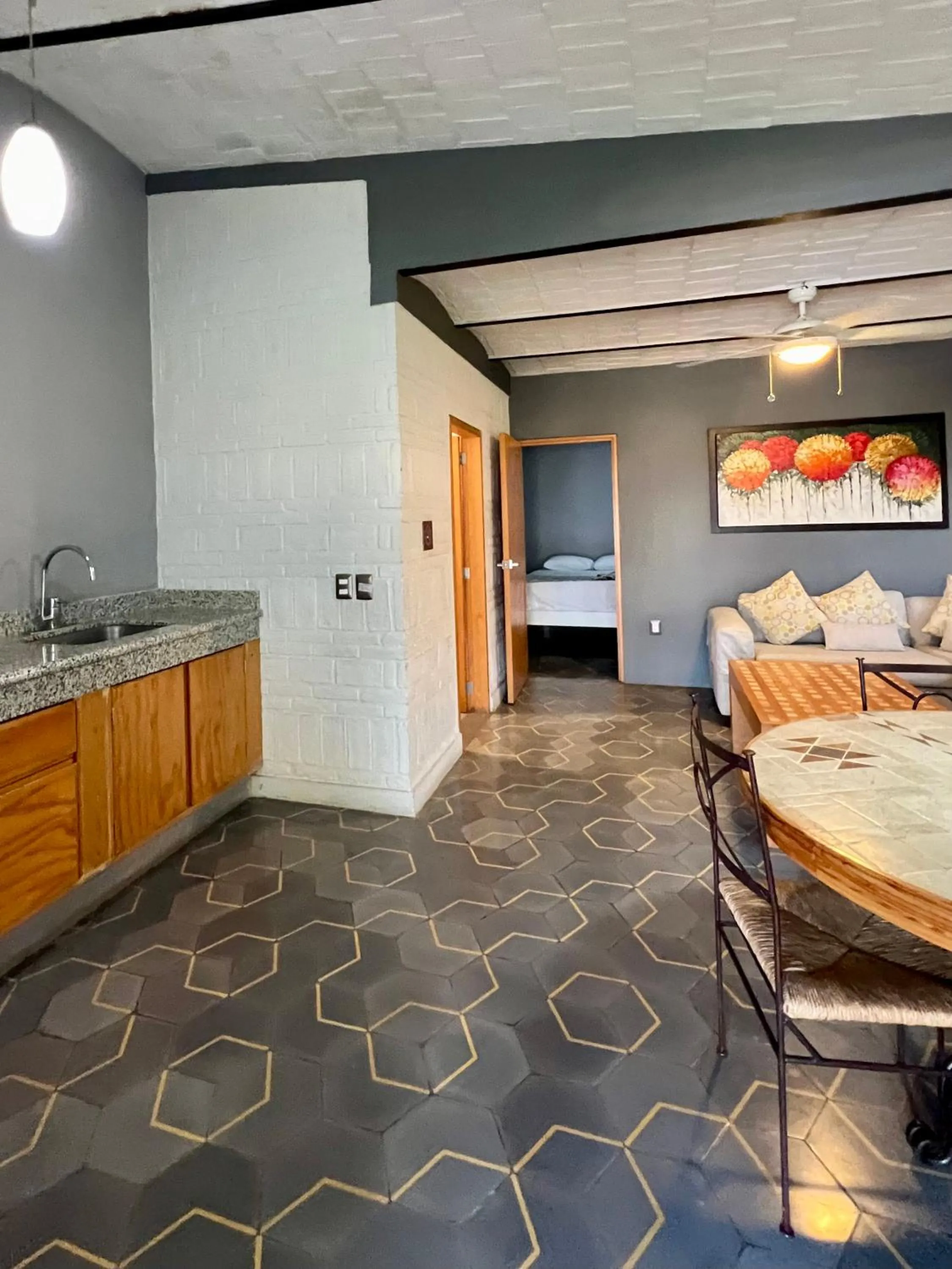 Kitchen or kitchenette in Mama Chuy Hotel & Villas Ajijic